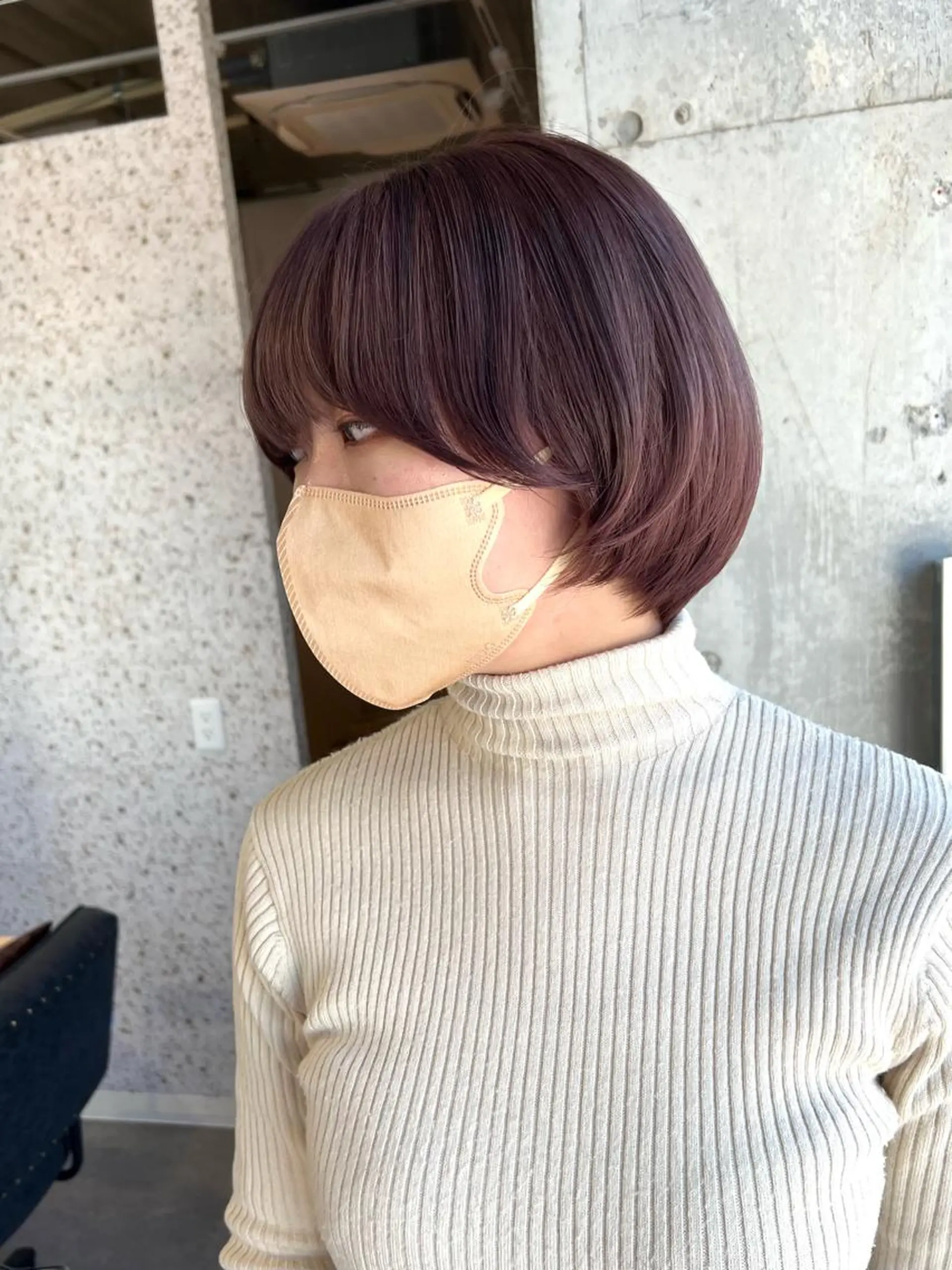 ショート カラー バレイヤージュ ベージュカラー ブリーチ ケアブリーチ ハイライトカラー ヘアカラー lani 天神大名/ブリーチのヘアスタイル