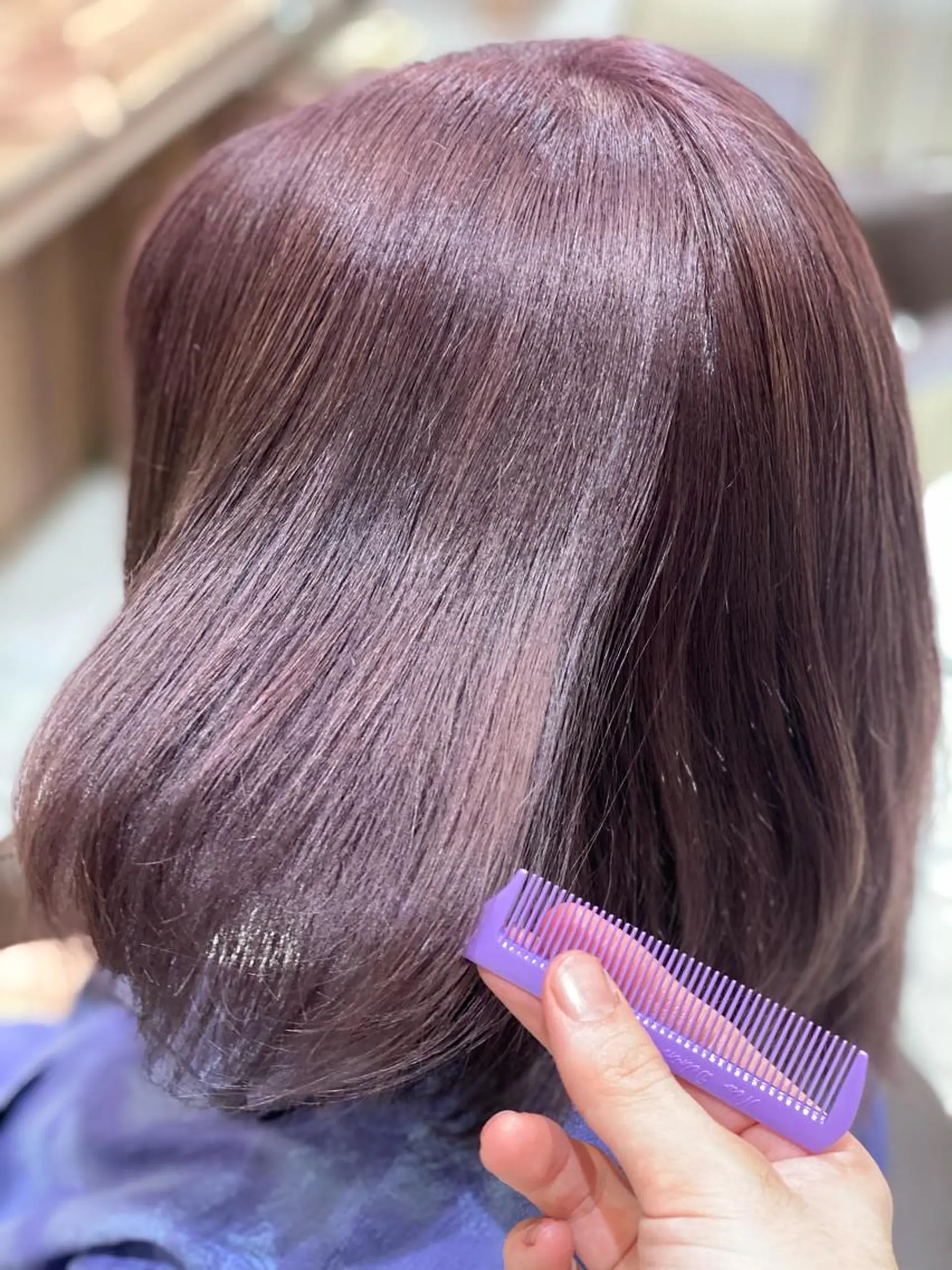 ミディアム カラー ピンクカラー シルバー ヘアカラー トリートメント 💎大人ハイライト 💎上杉一也💎のヘアスタイル