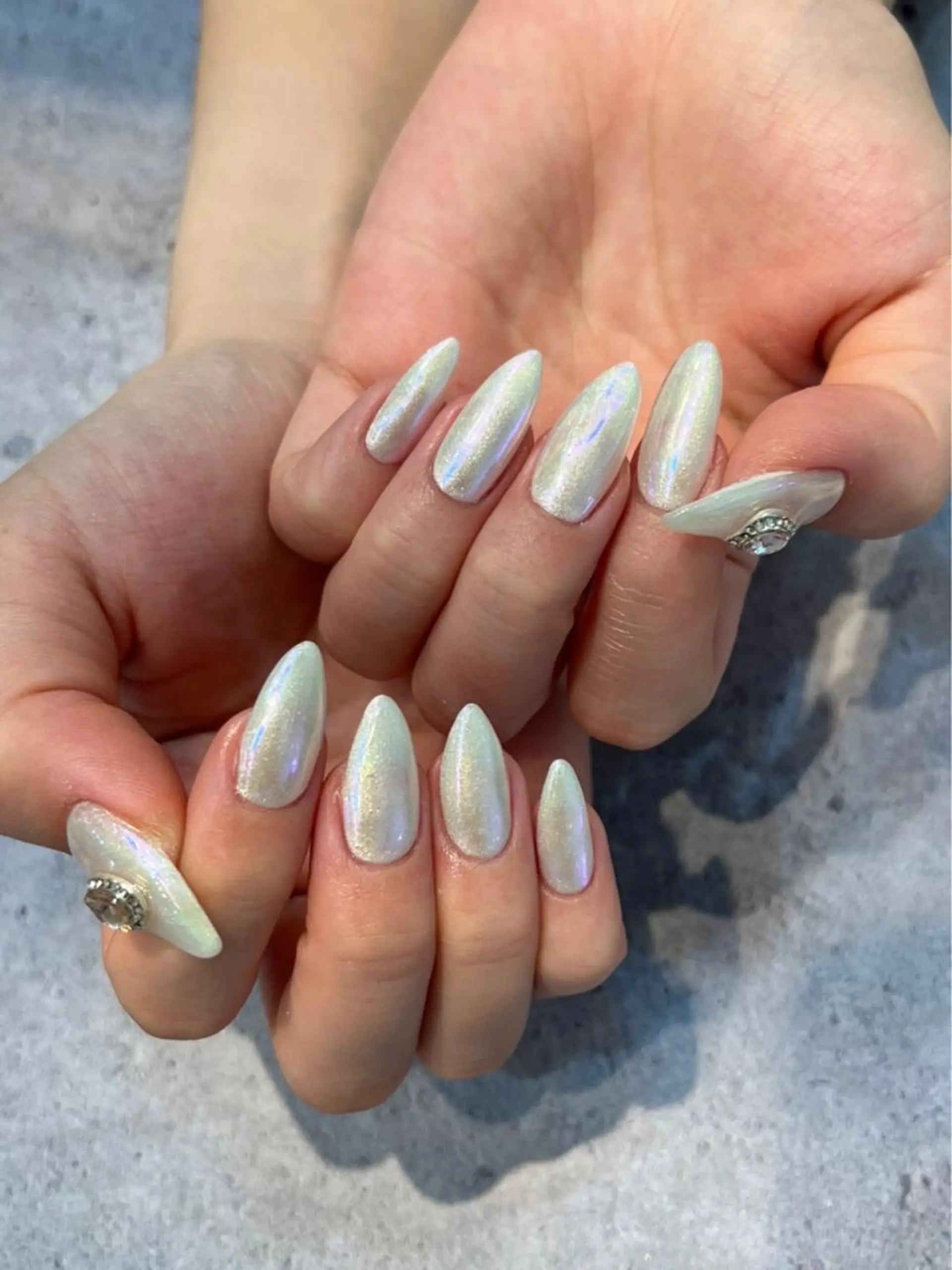 セミロング ネイル Nail&Eye lashレクランのネイルデザイン