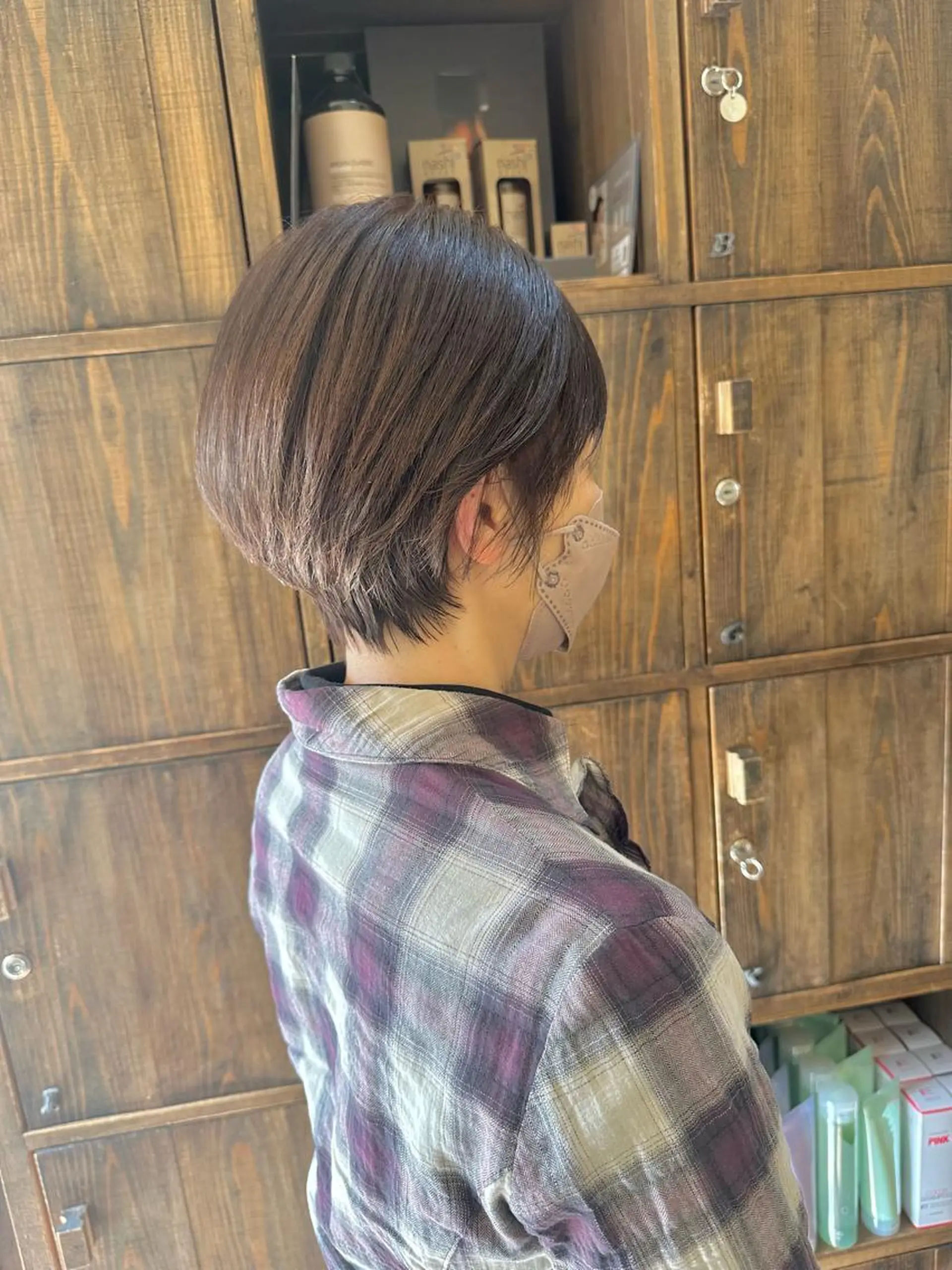 ショート カラー ショートボブ ボブ ショートヘア カット ヘアカラー トリートメント ボブ/ショート/縮毛 /レイヤー/内山翔太のヘアスタイル