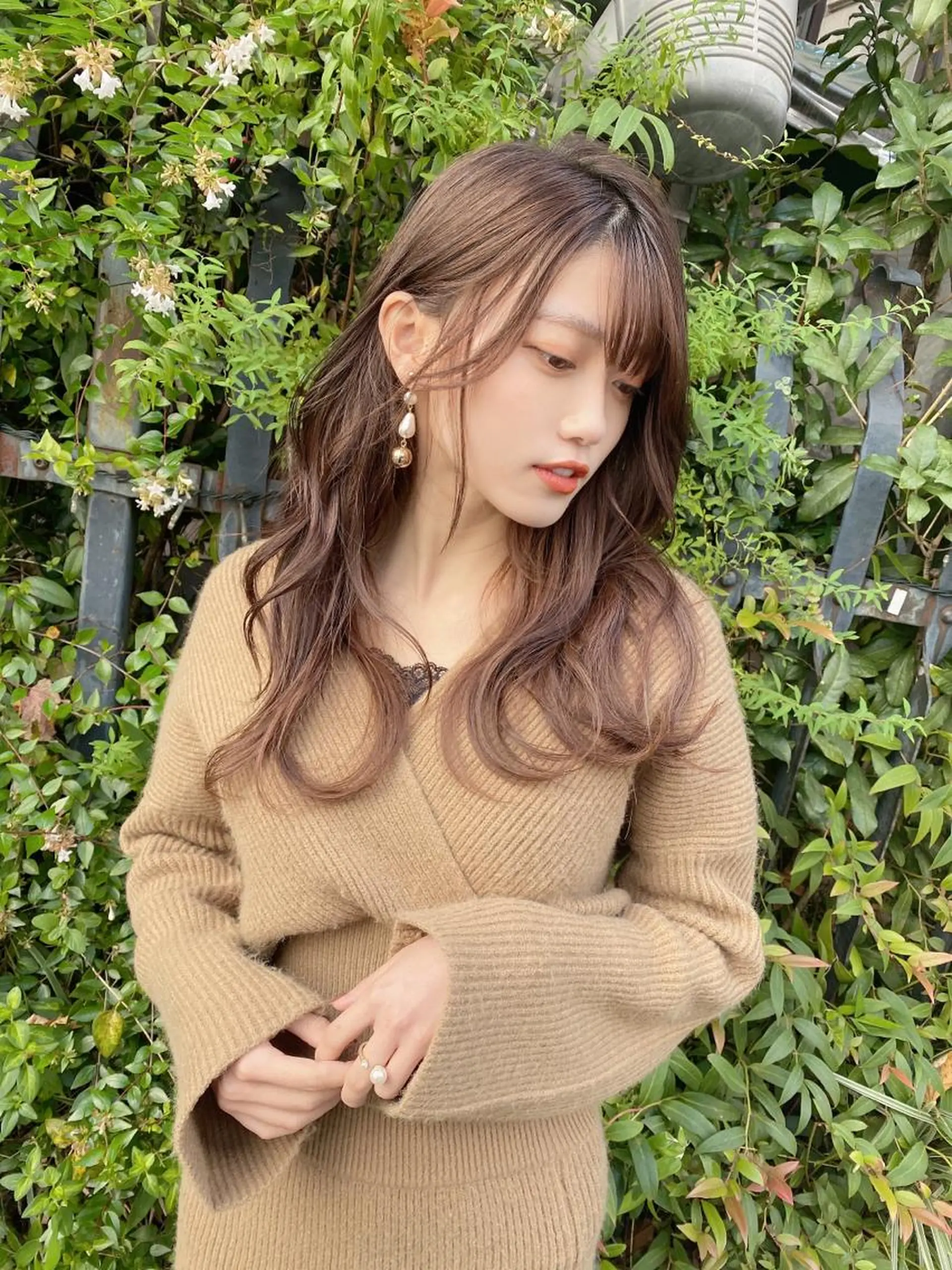 セミロング カラー バレイヤージュ ブリーチ ケアブリーチ ダブルカラー ハイライトカラー ヘアカラー トリートメント 新宿✨レイヤーカット 韓国ヘア/坂本亜裟海のヘアスタイル