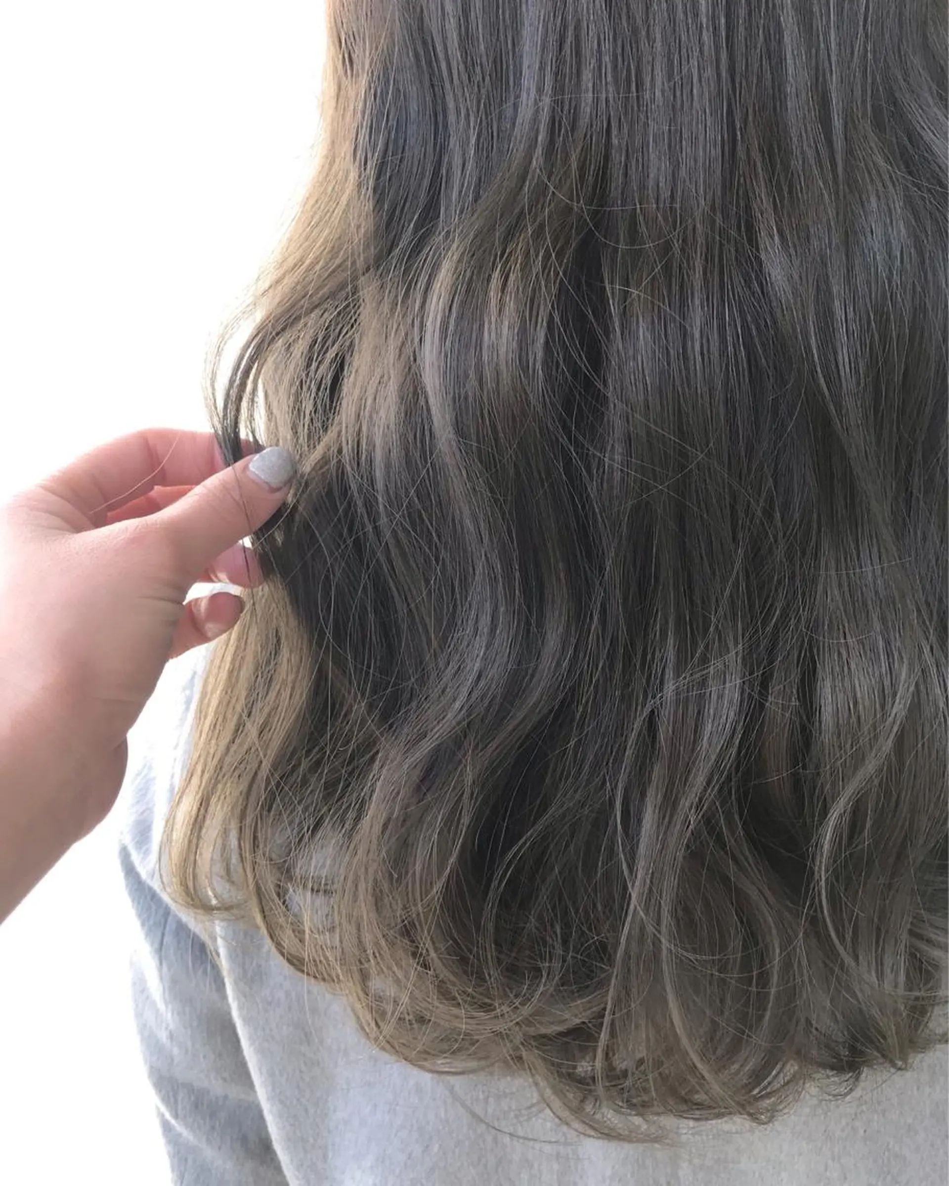 セミロング カラー パーマ グレージュ 韓国/髪質改善💘 櫻井かれんのヘアスタイル