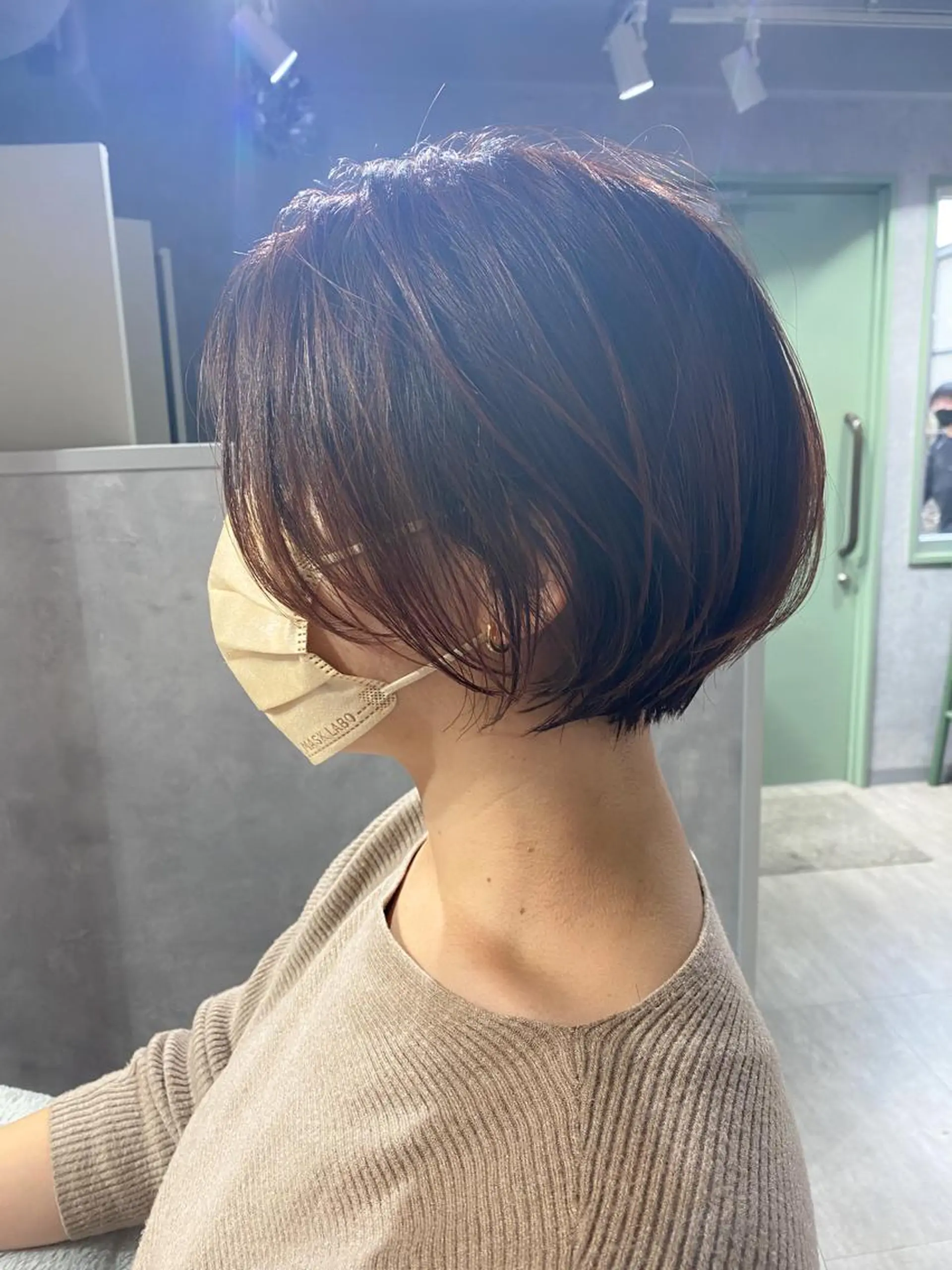 ショート カラー ショートボブ 丸みショート ボブ ショートヘア カット ヘアカラー トリートメント lmu by if所属・久保 亮太のヘアスタイル