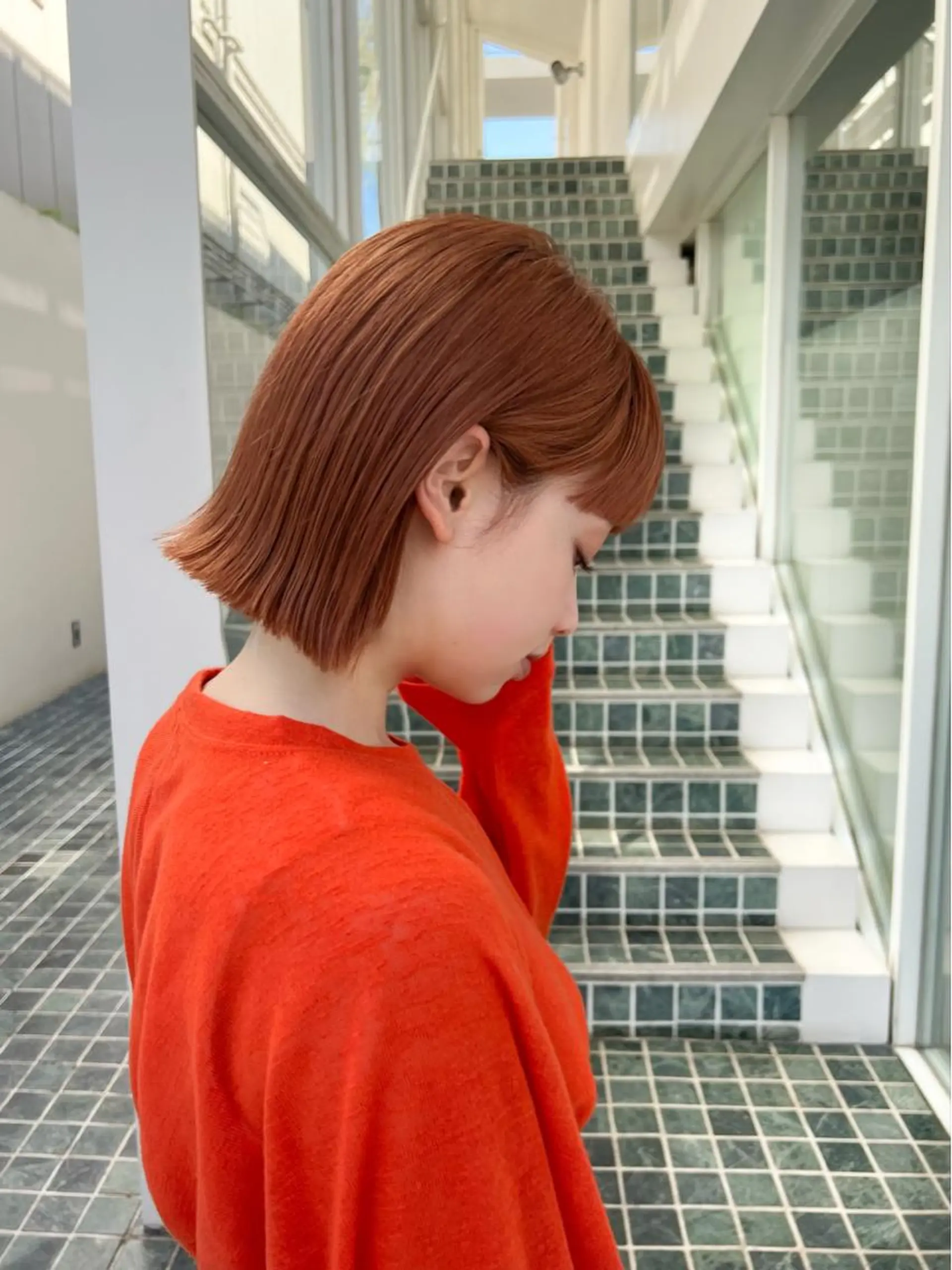ショート カット ヘアカラー トリートメント 🎧パーソナルケア/ 透明感カラー/ミユのヘアスタイル