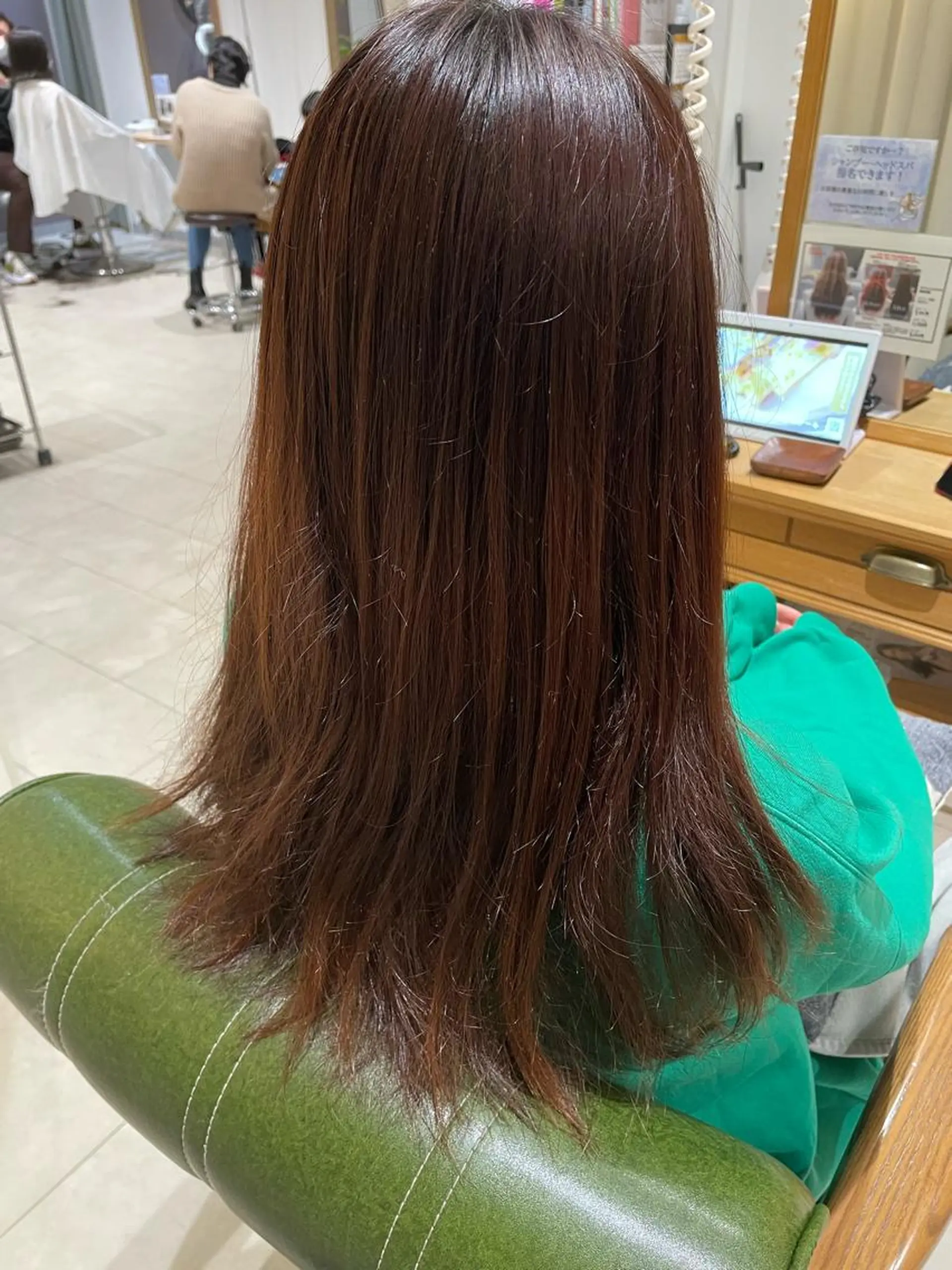 ロング カラー パーマ ブリーチ 髪質改善 縮毛矯正 ストレートパーマ 過去一の柔髪ヘア 🌿IVYjoureのヘアスタイル