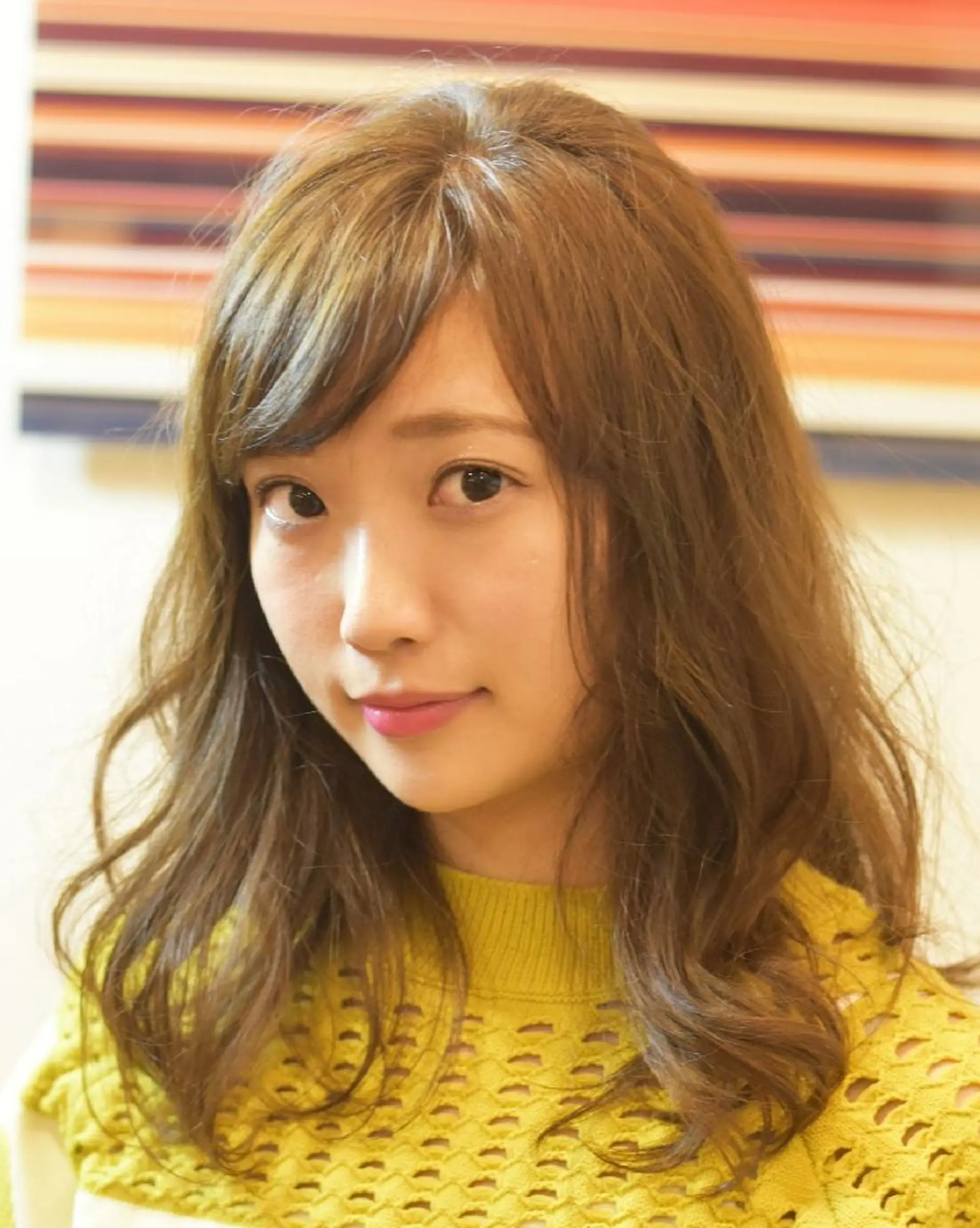 セミロング カット ヘアカラー トリートメント 北川 裕暁のヘアスタイル