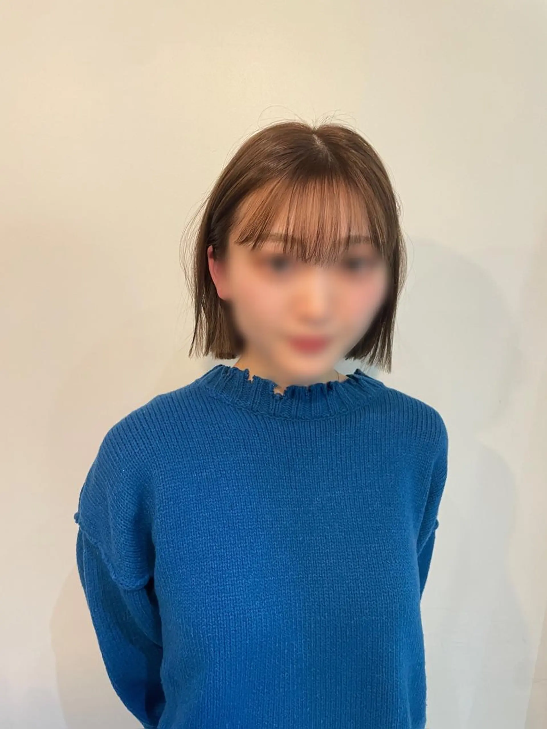 ミディアム カット トリートメント レイヤーハッシュカッ トカラー専門美容師のヘアスタイル