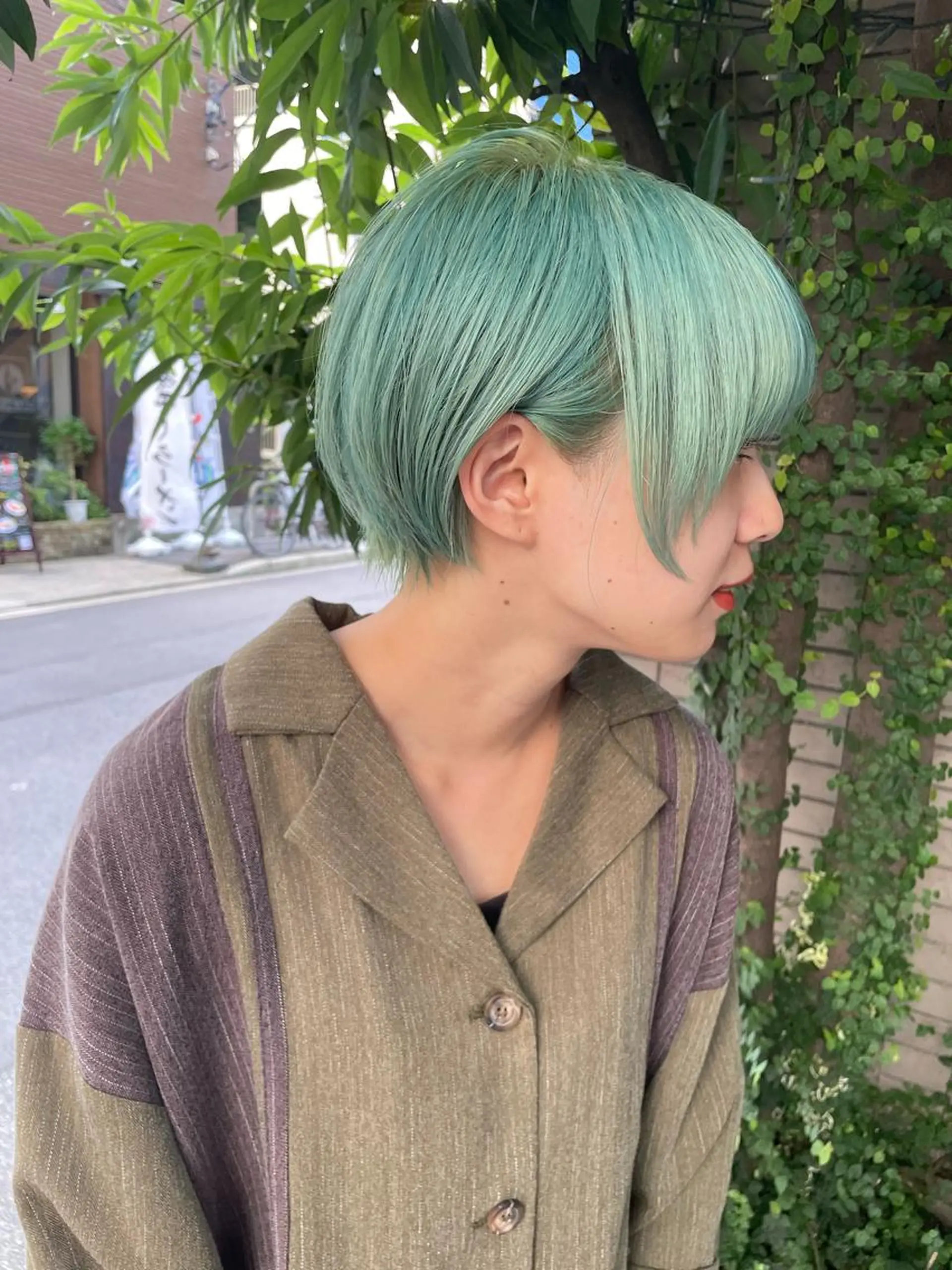 ショート カラー ヘアカラー トリートメント inq sakae所属・りん🌷︎名古屋 透明感カラー/カットのヘアスタイル