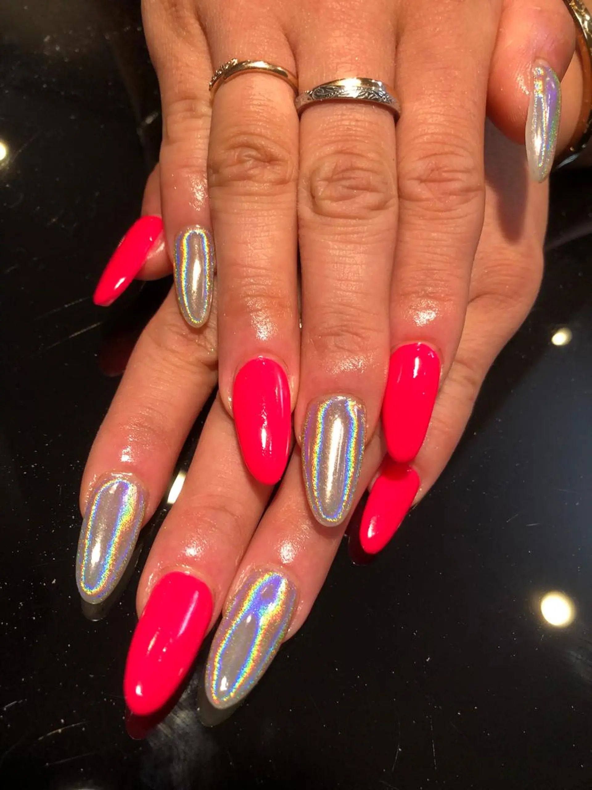 ロング カラー キッズ ネイル 💎ビューティサロン 湘南　RIRAN💎のネイルデザイン