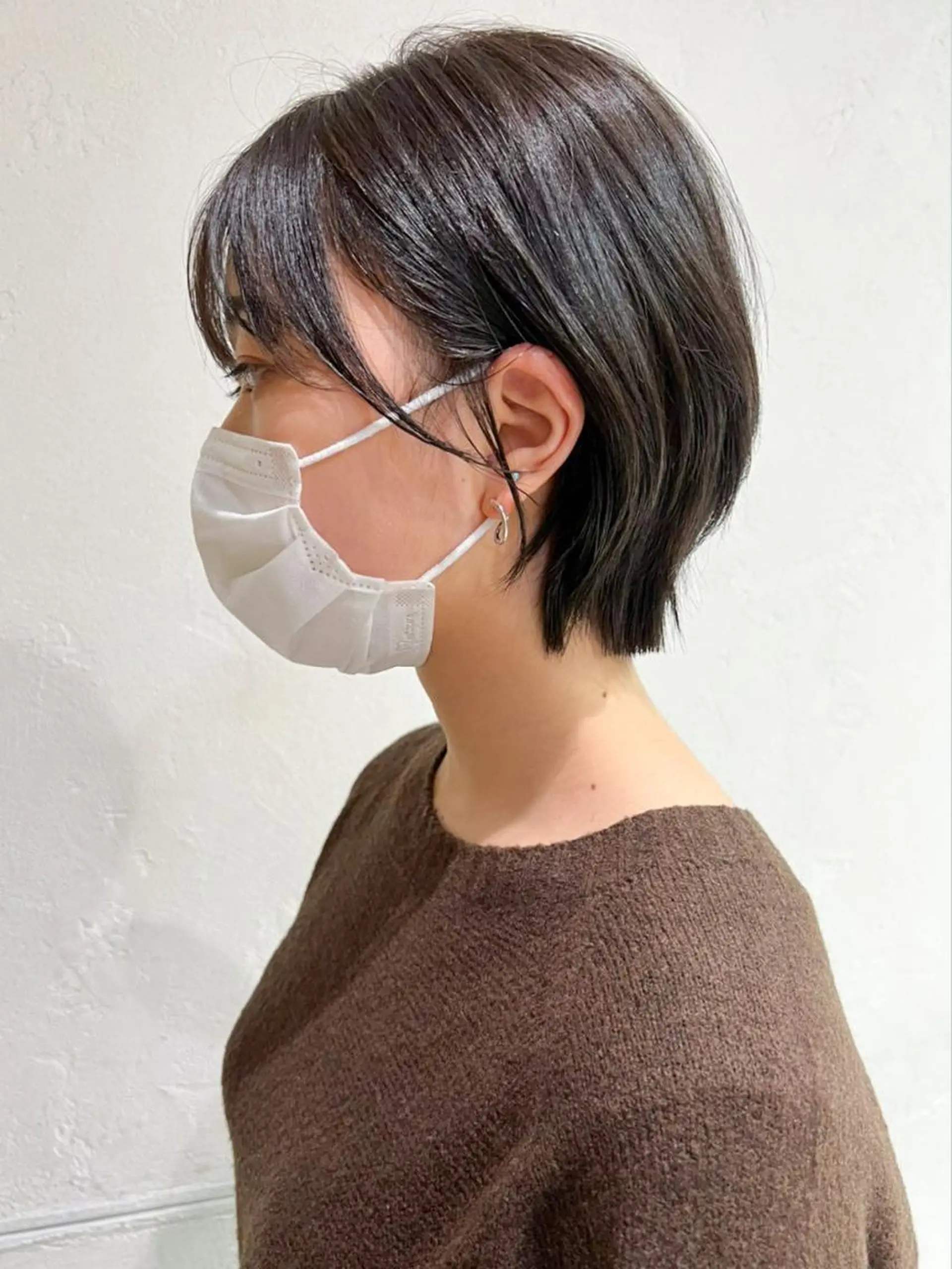 ショート カラー パーマ ヘアアレンジ ショートレイヤー 韓国風ヘア レイヤーカット ショートヘア ITbyALBUM 八王子店のヘアスタイル