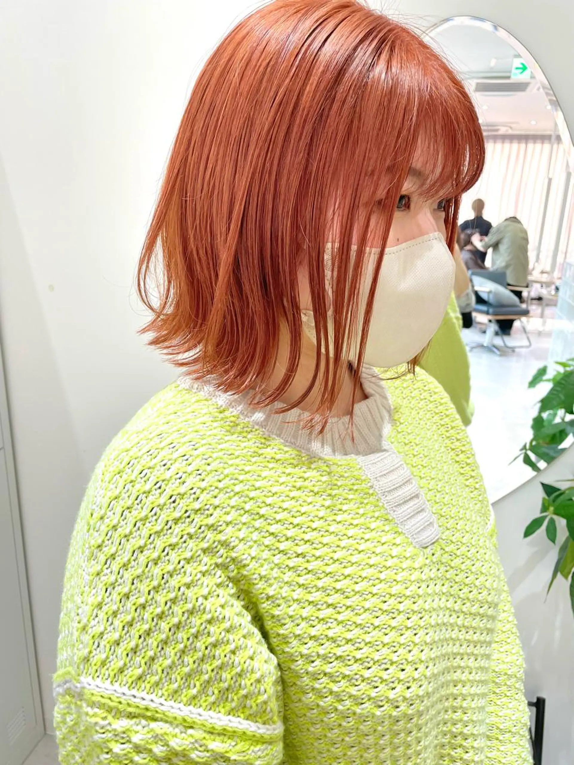 ショート カラー オレンジ ヘアカラー Zina🤍 yukinaのヘアスタイル