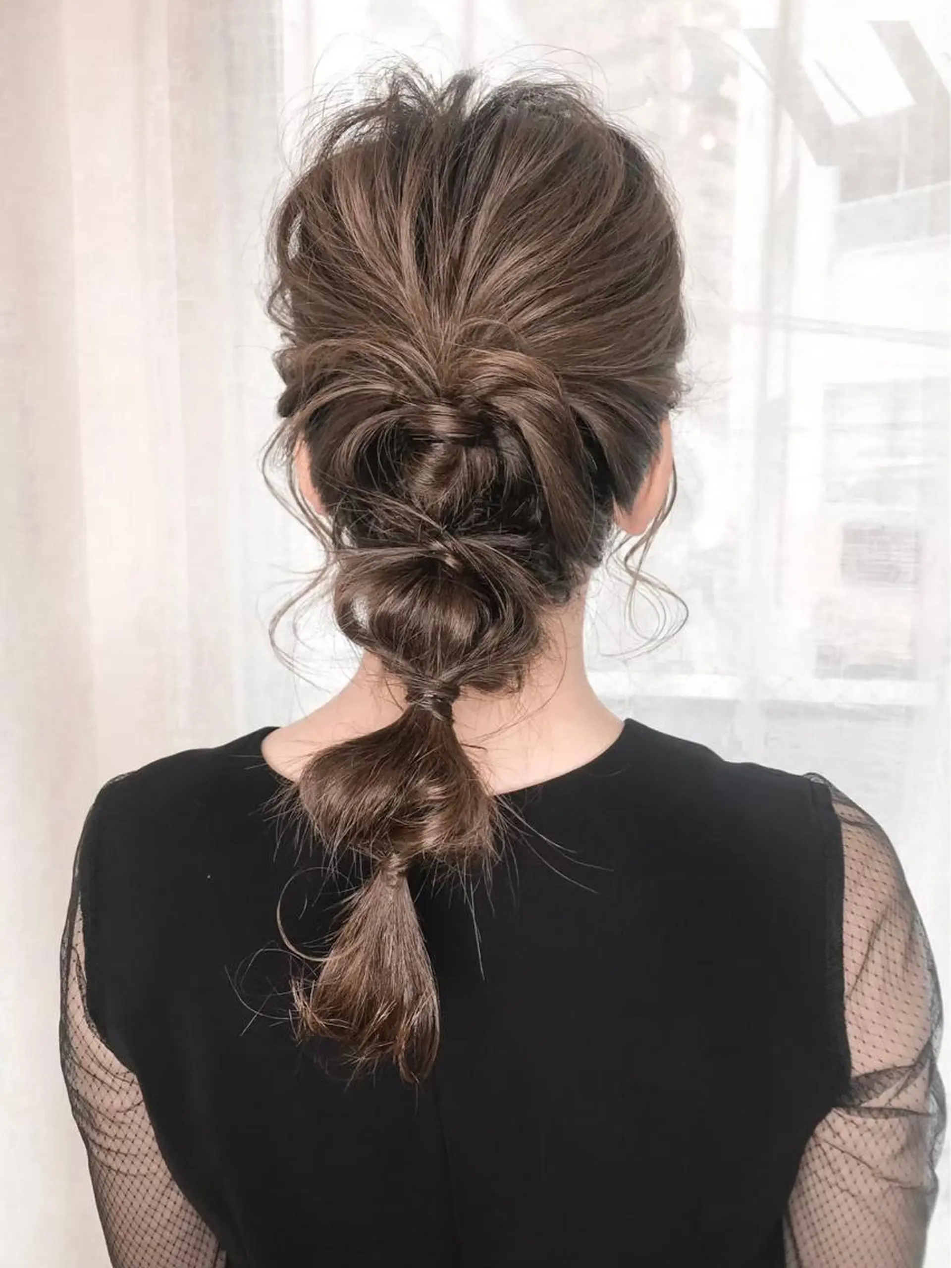セミロング ヘアアレンジ Luxbe hakataのヘアスタイル
