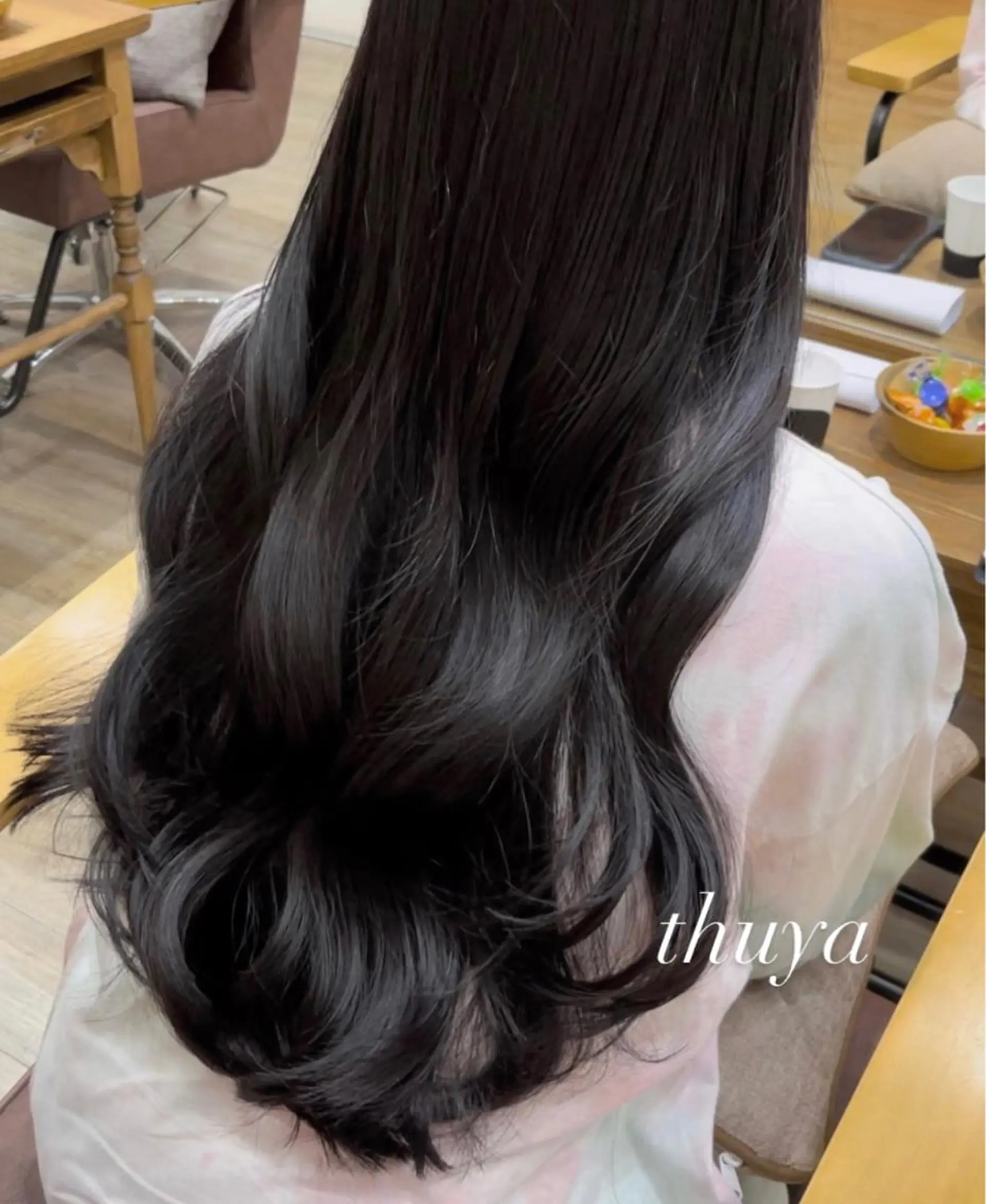 ロング 縮毛矯正 カット トリートメント N°+aero 🤍ユメのヘアスタイル