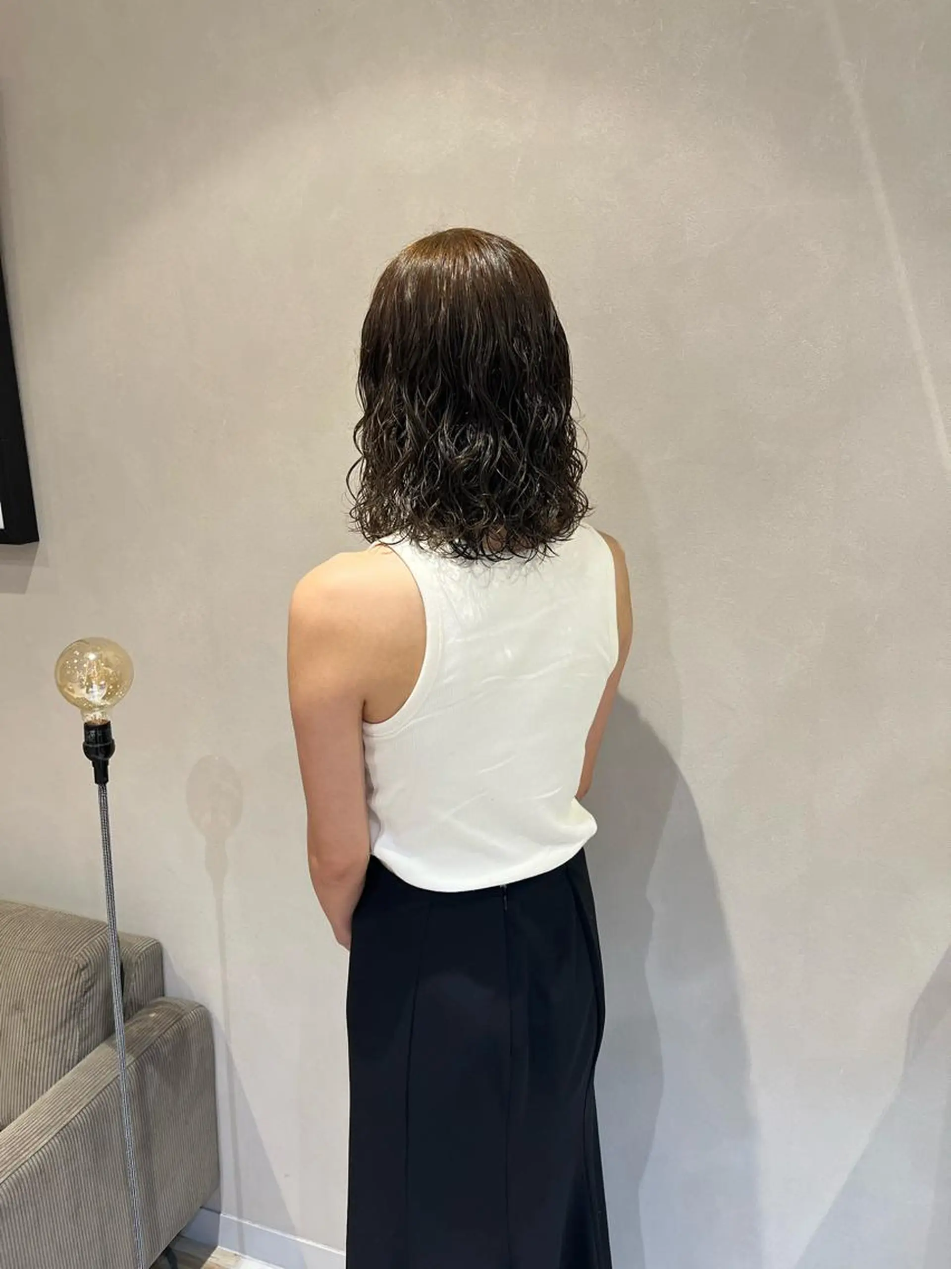 パーマ ニュアンスパーマ 曲がる縮毛矯正　爲石のヘアスタイル