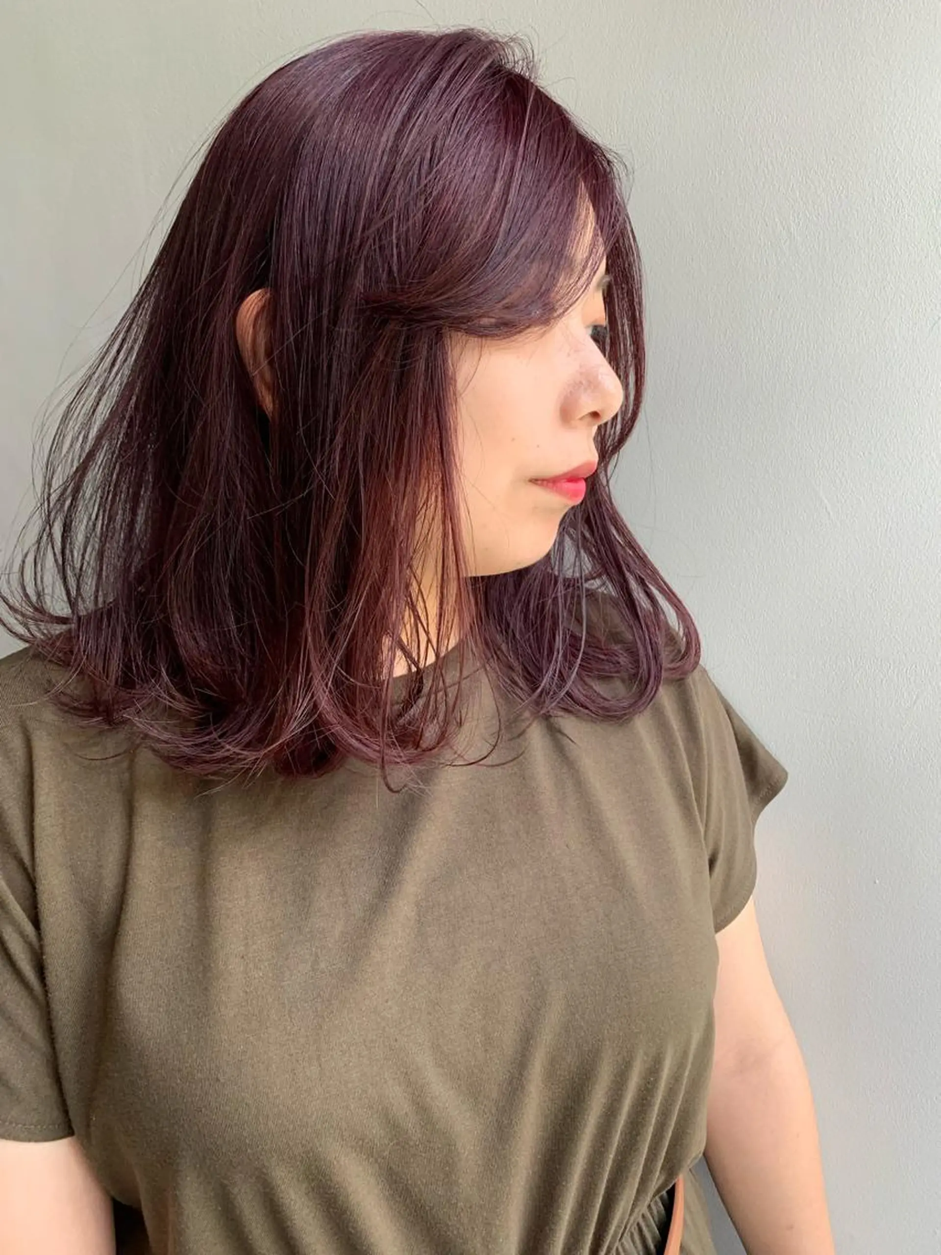 ミディアム カラー カット ヘアカラー トリートメント ヘアセット 🍃柔らかヘアー田中 瑞希🍃のヘアスタイル