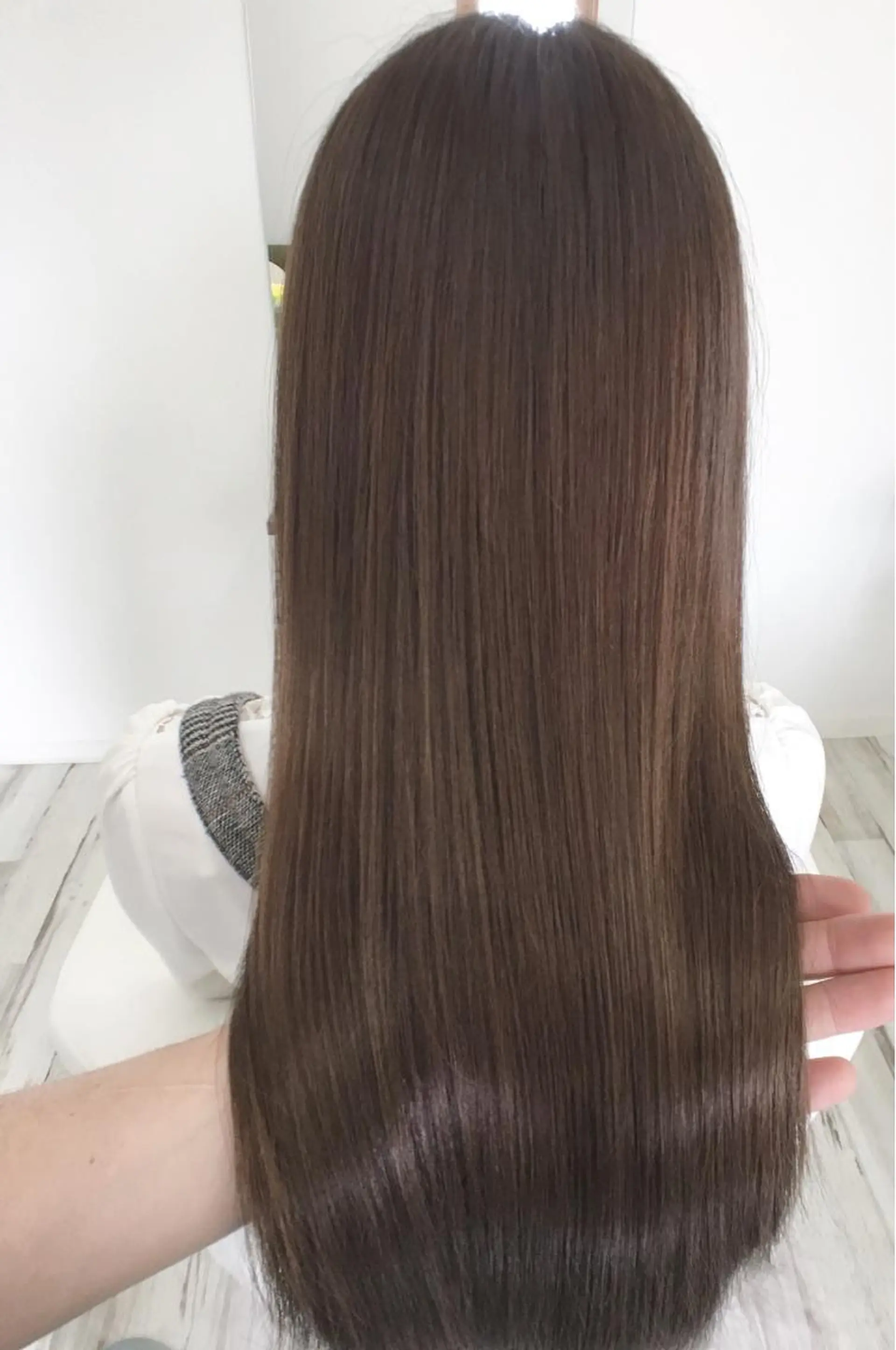 ロング カラー ヘアアレンジ 切りっぱなしボブ ショートボブ アディクシーカラー アクアカラー 透明感カラー SHO担当髪質改善 東加古川アーティブのヘアスタイル