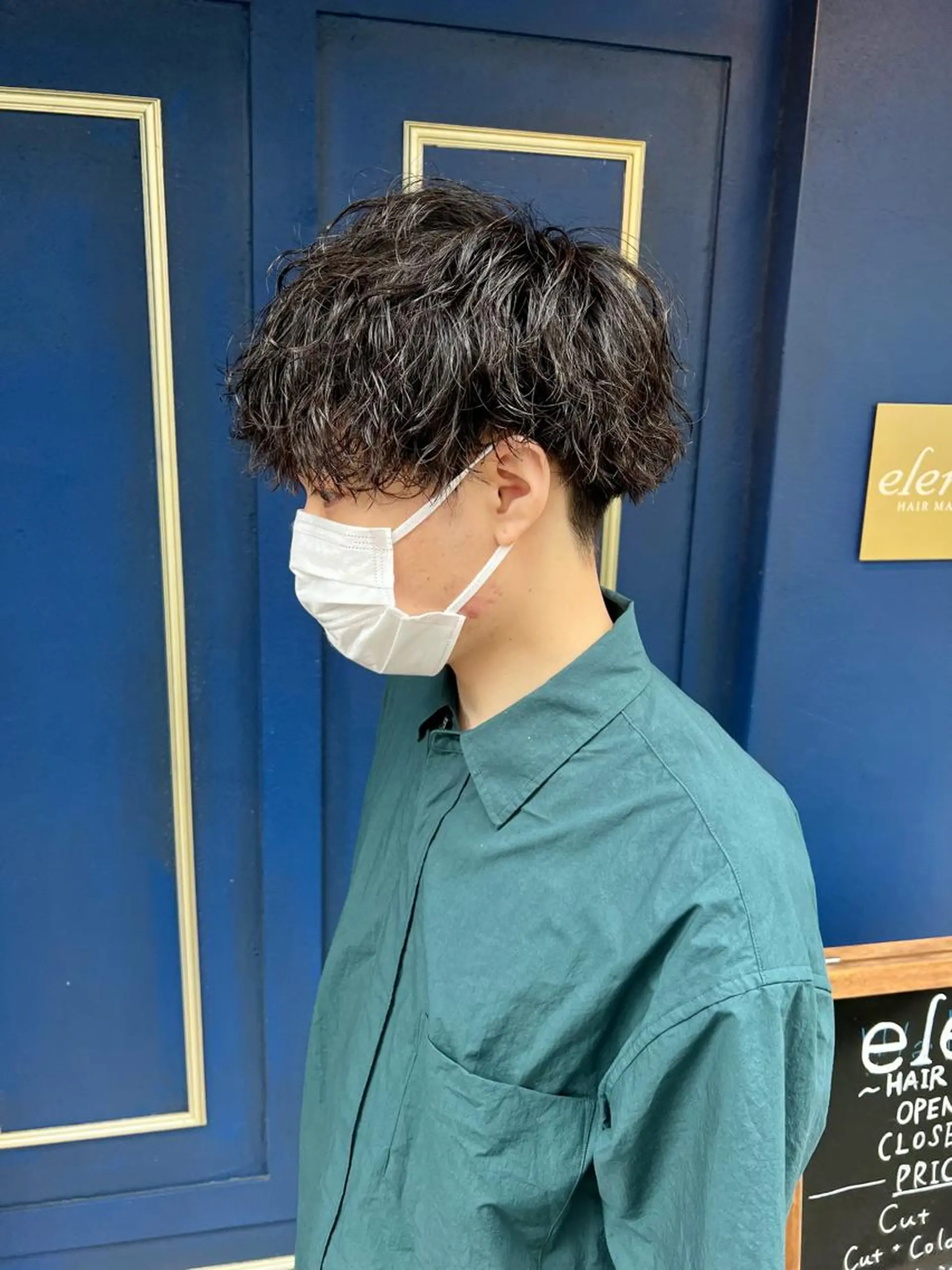 ショート パーマ メンズ カット パーマ 🦩パーマン🦩佐藤 航太のヘアスタイル