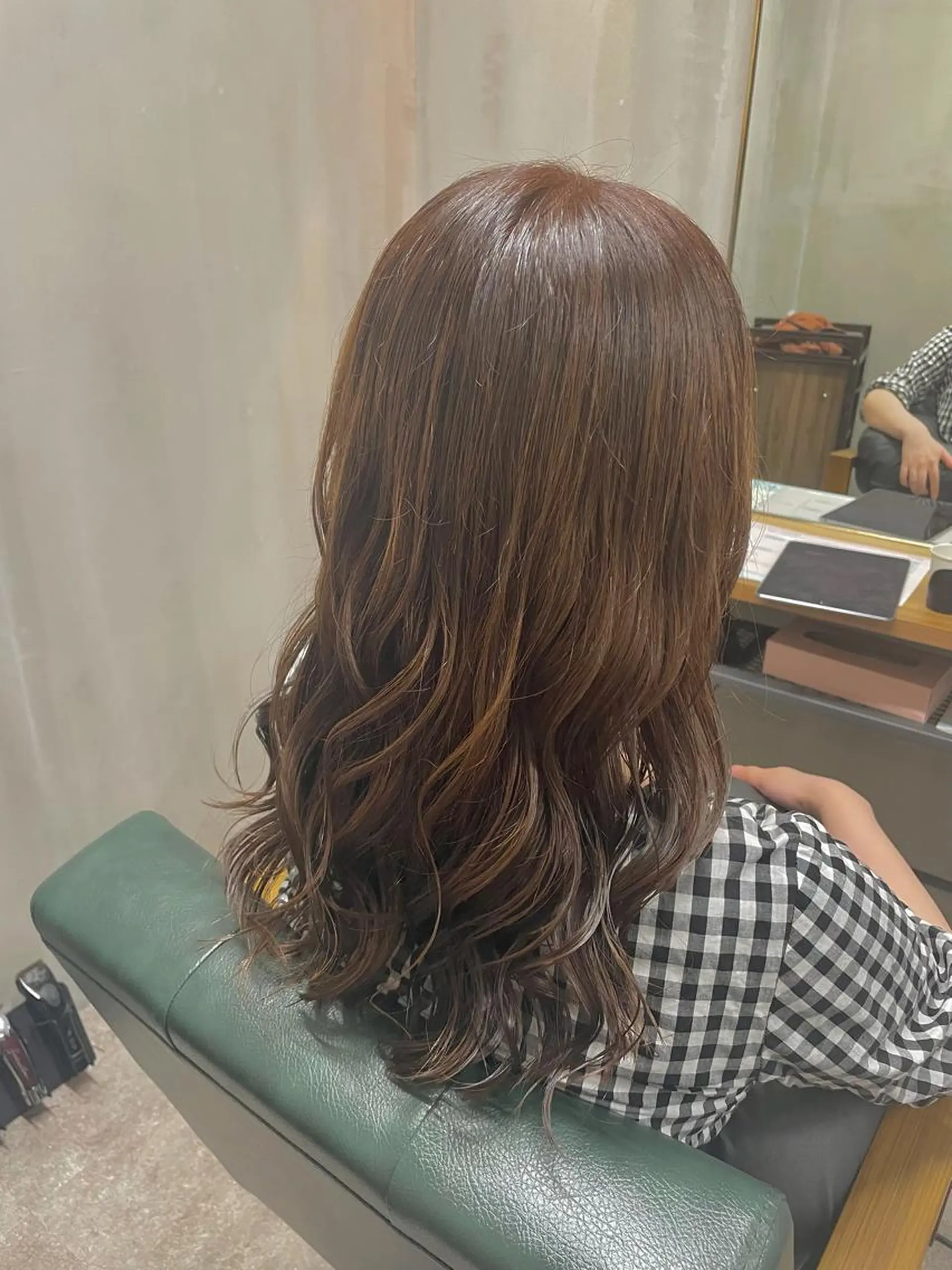 ロング カラー パーマ ベージュカラー Men's hair salon First 中百舌鳥店所属・First なかもず 店 YUKIのヘアスタイル