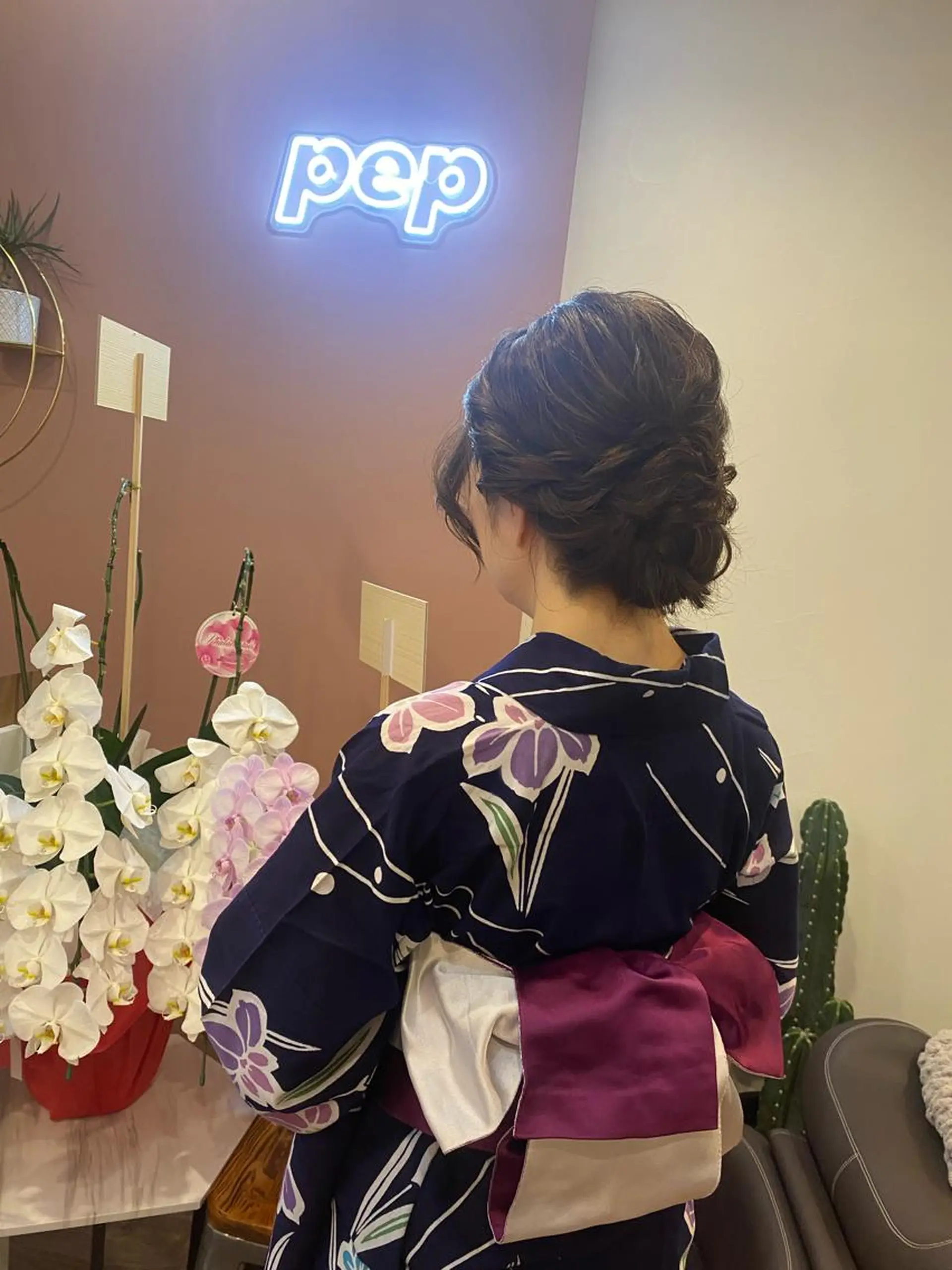 ヘアアレンジ 浴衣 着付け pep所属・pep natsumiのヘアスタイル