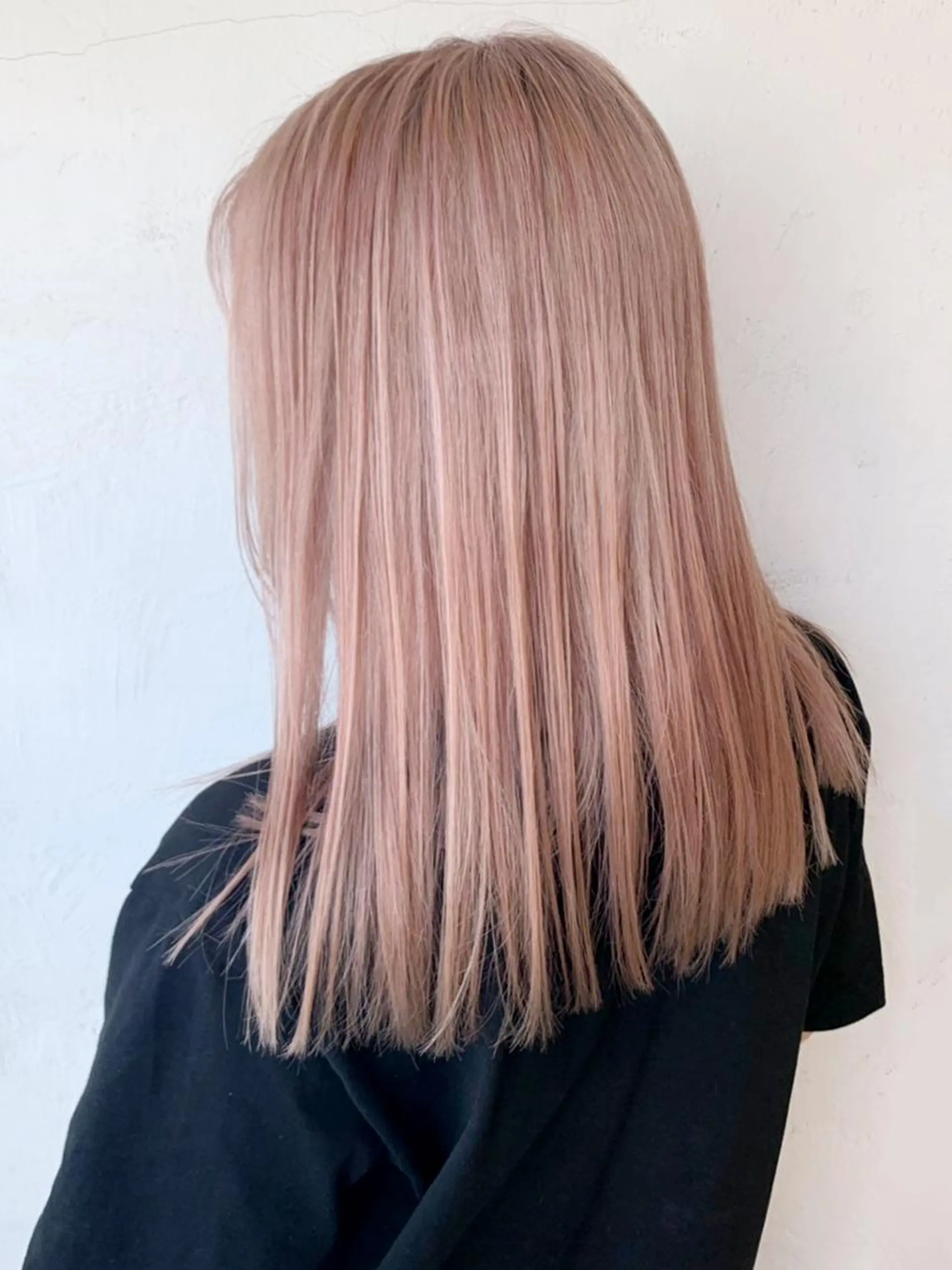 セミロング ヘアアレンジ パーマ カラー ピンクカラー ITbyALBUM 浦和店のヘアスタイル