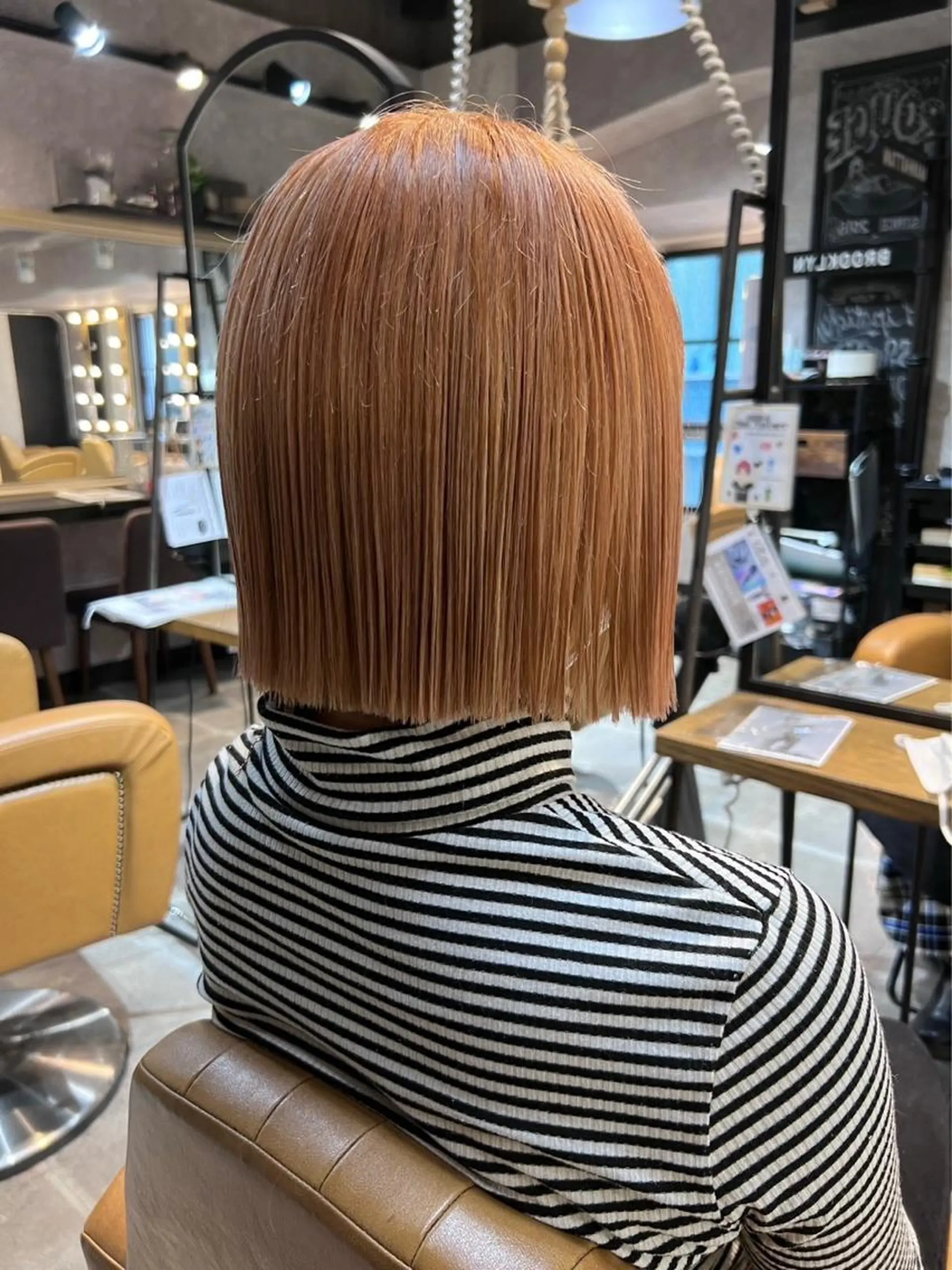 ミディアム 切りっぱなしボブ ボブ 🎀ボブ/レイヤー /銀座/Emaのヘアスタイル