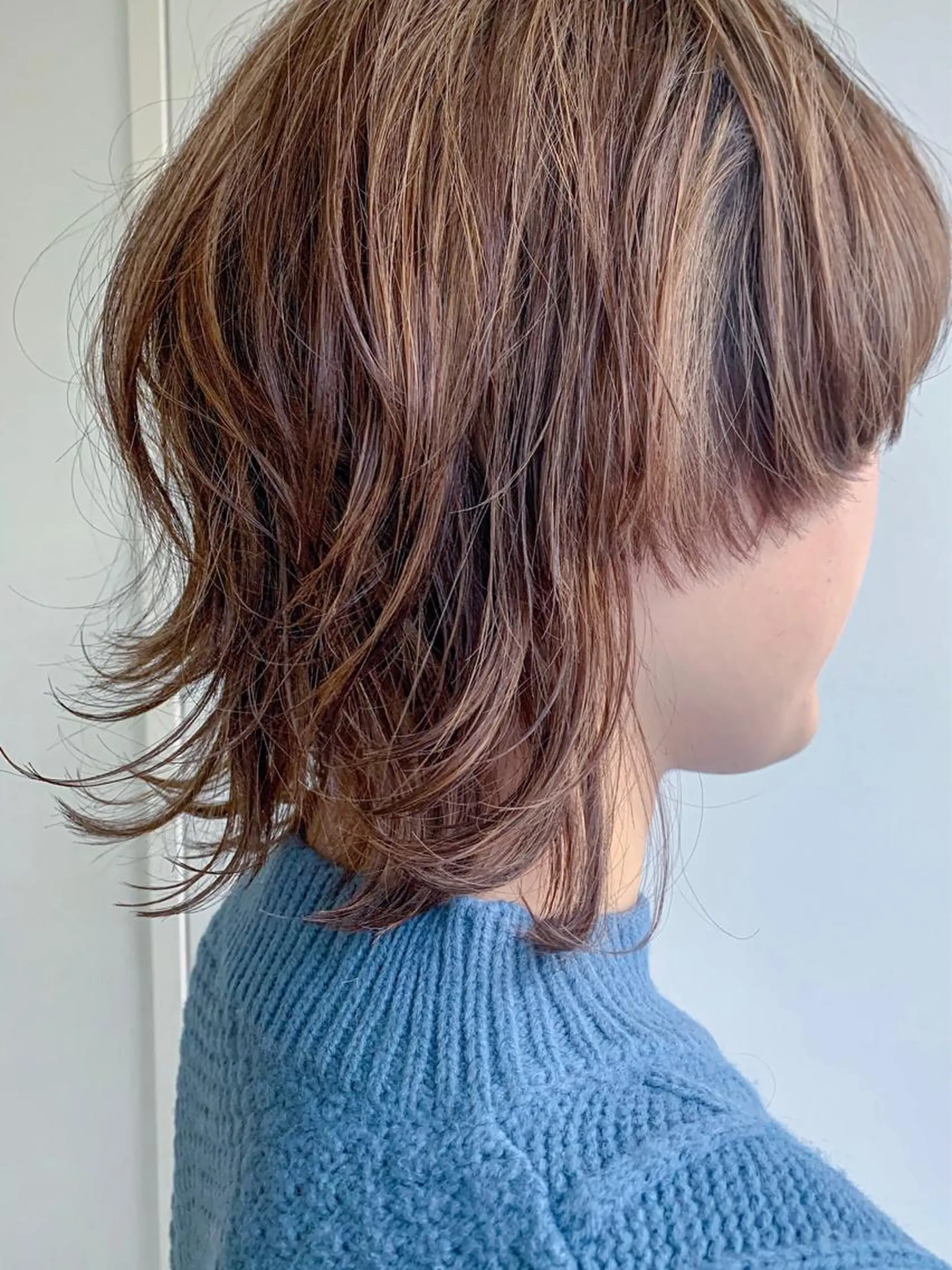 ショート ウルフカット nuu所属・💜ショート💜 ウルフ、ボブ二色亜美のヘアスタイル