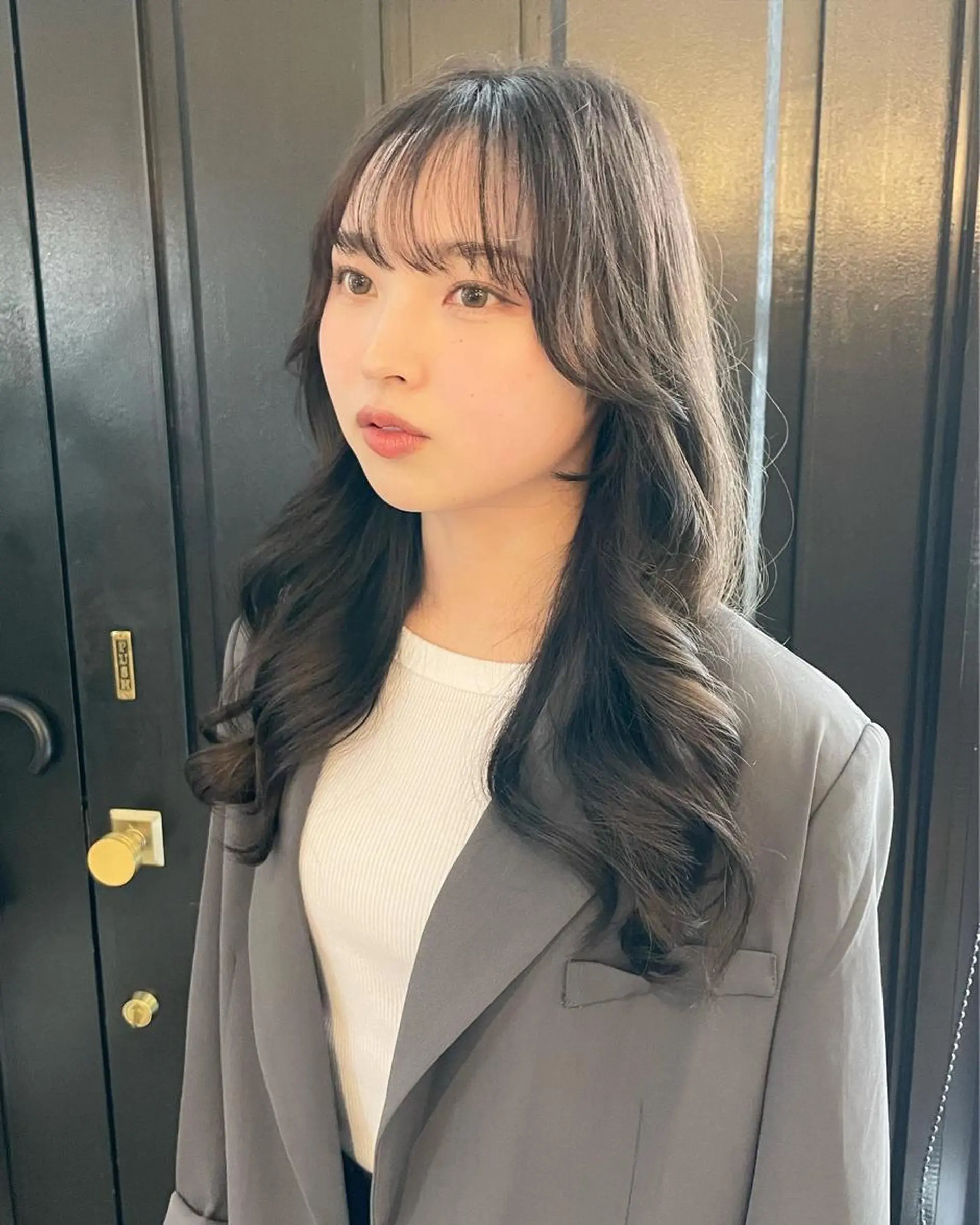 ロング カラー エギョモリ バレイヤージュカラー 特化美容師✨星皓太のヘアスタイル