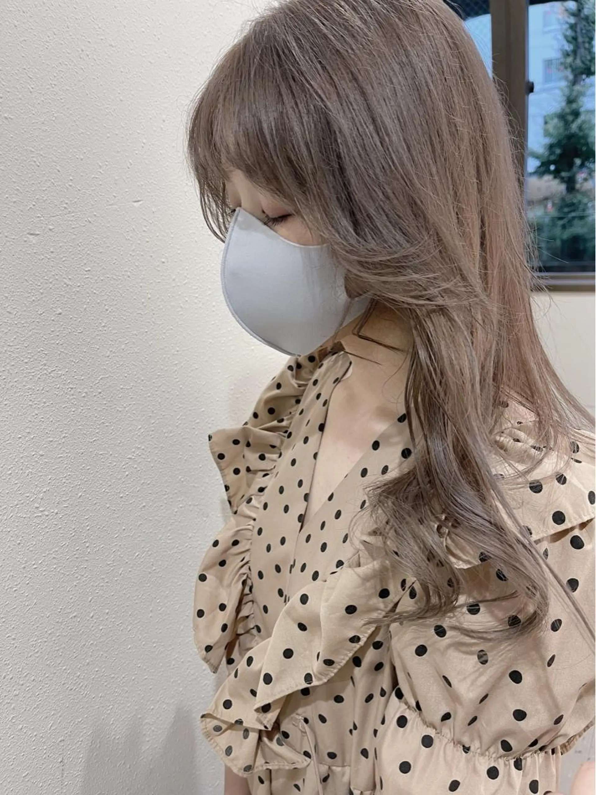 セミロング ヘアカラー 韓国 / 中国ヘア 🦋Noniのヘアスタイル