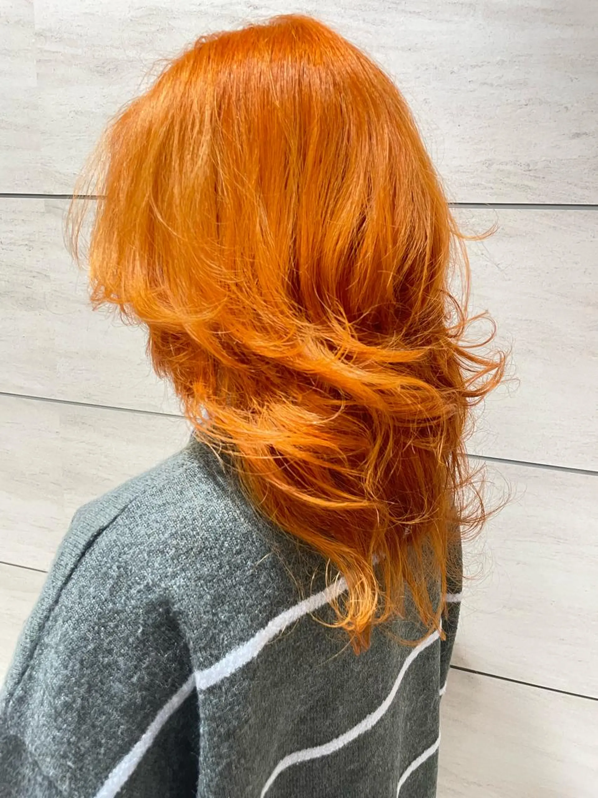 セミロング カラー パーマ ヘアアレンジ ブリーチ 🧬艶髪エク向井 琉矢🧬のヘアスタイル