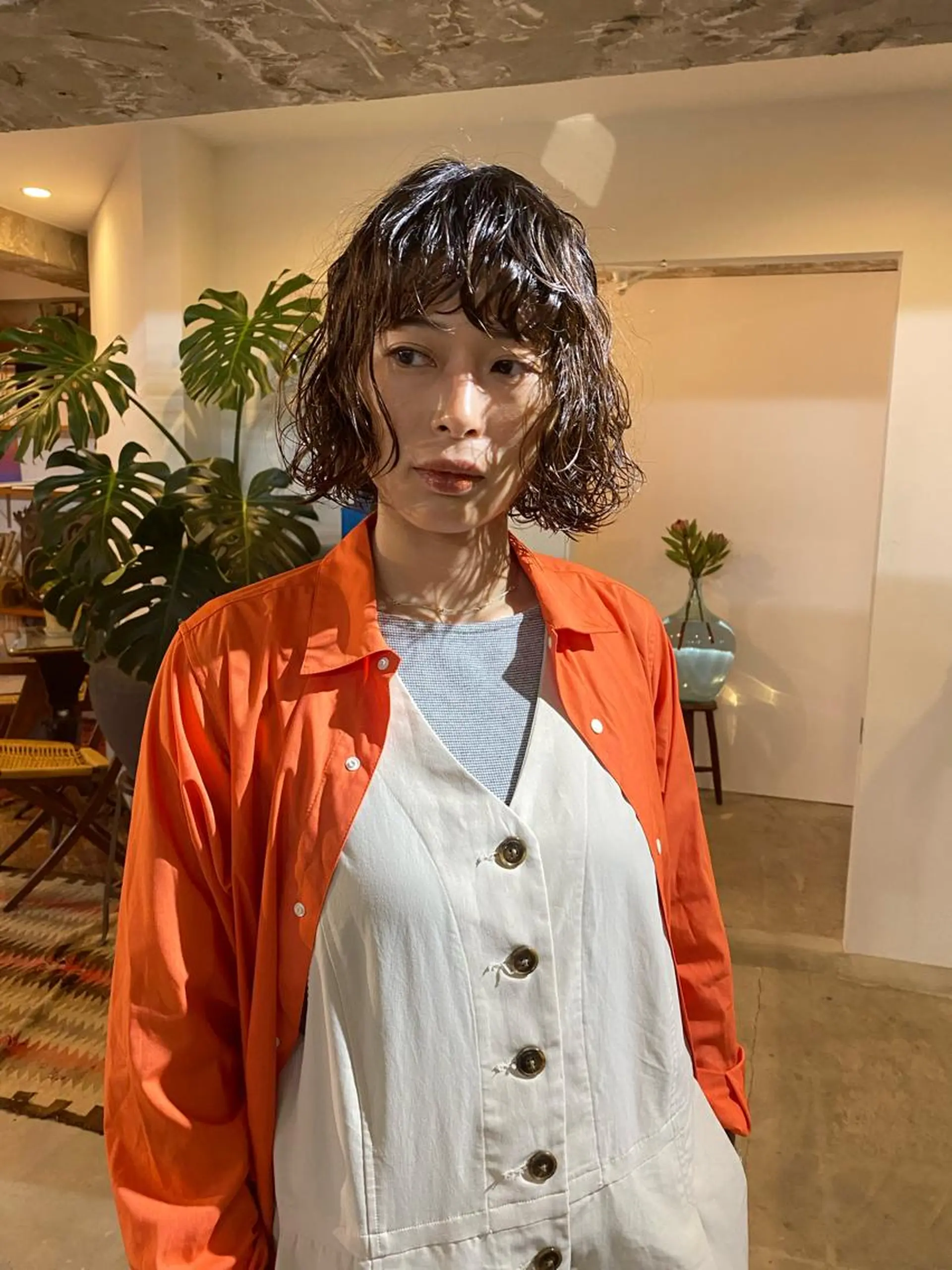 ミディアム カラー パーマ カット ヘアカラー パーマ GATTACA所属・KEI gattacaのヘアスタイル