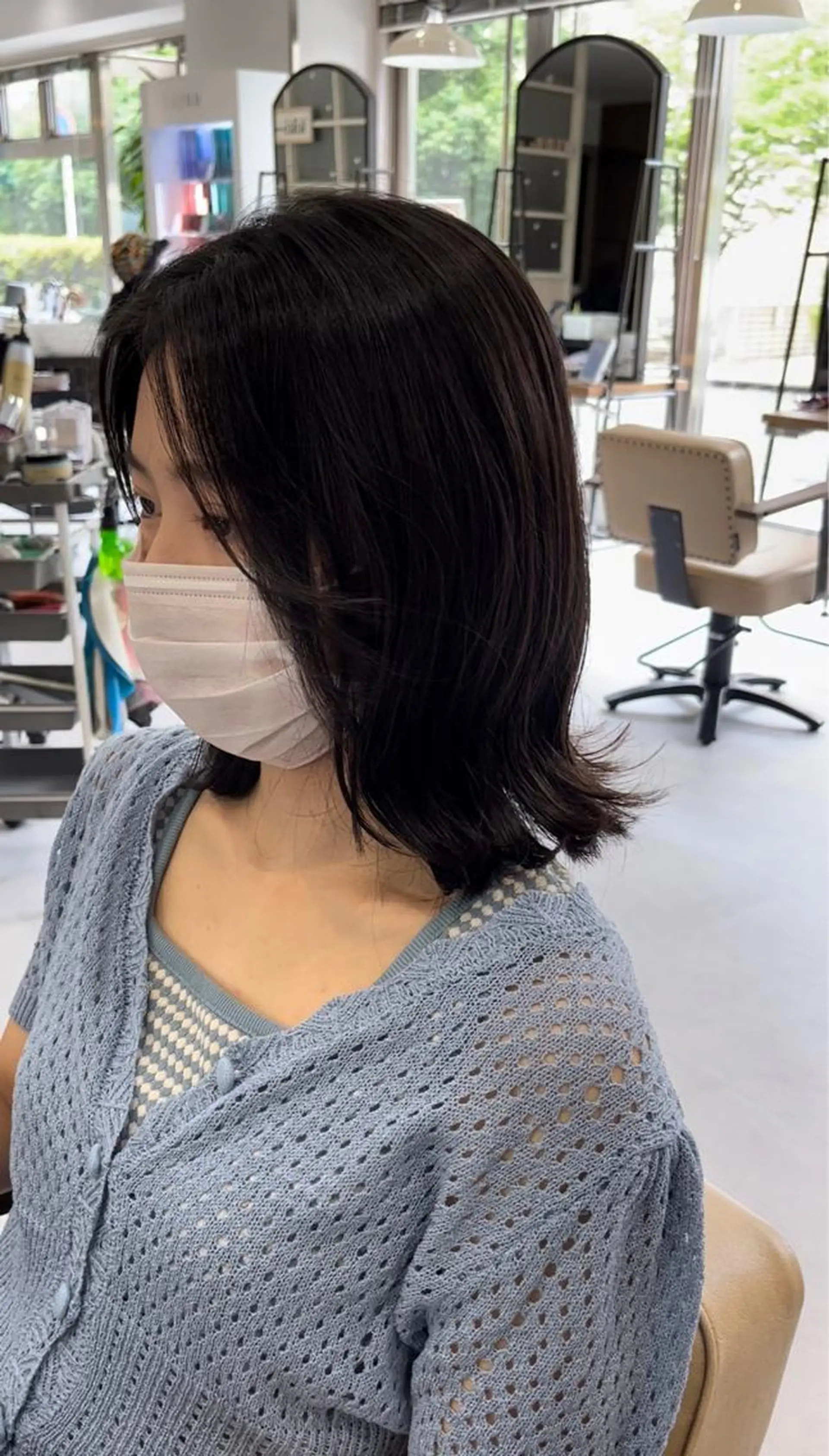 ミディアム 縮毛矯正/髪質改善 斉藤春のヘアスタイル
