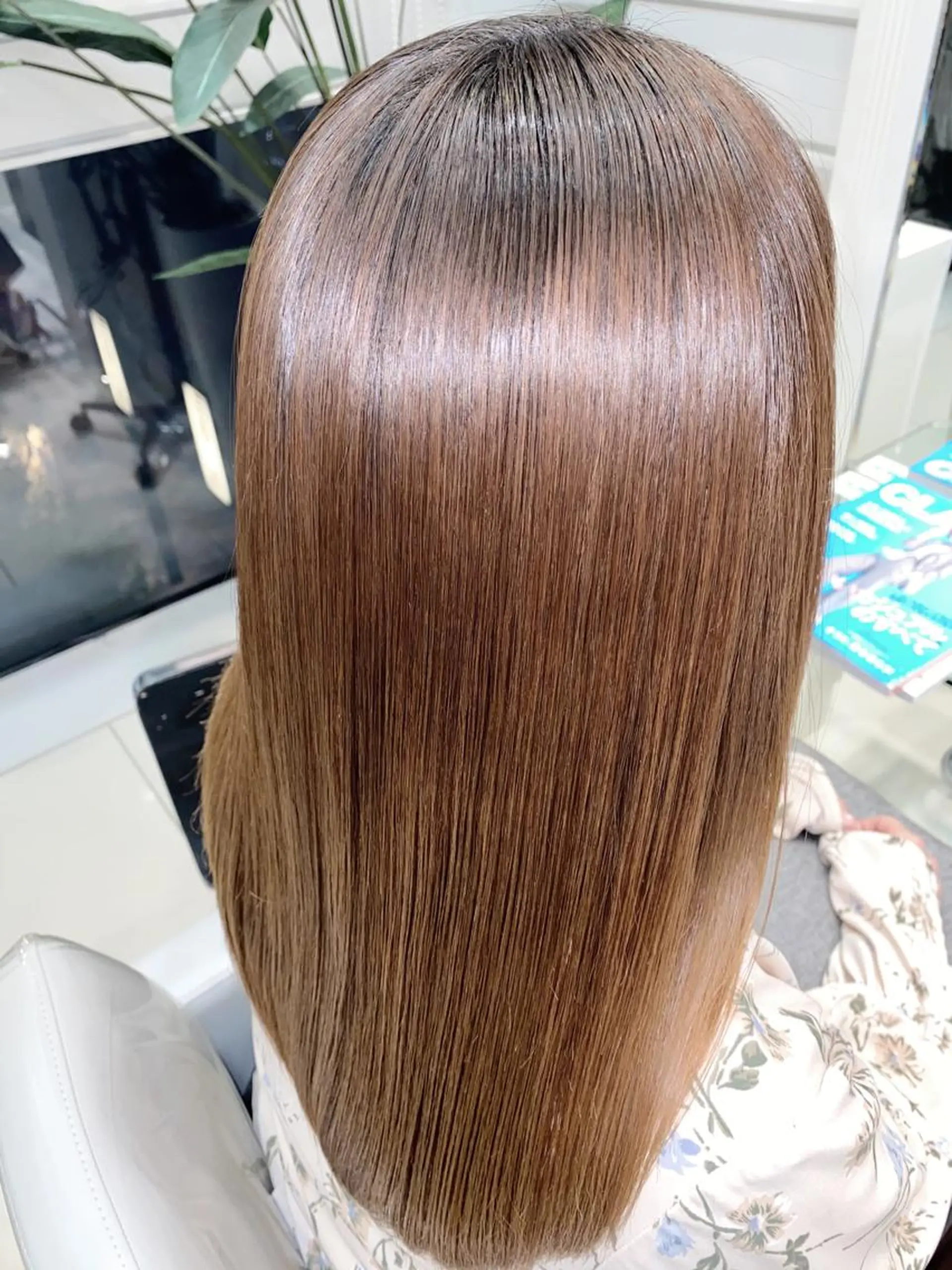 ロング カット ヘアカラー トリートメント 縮毛矯正/髪質改善/ ブリーチ/東陽町✨のヘアスタイル