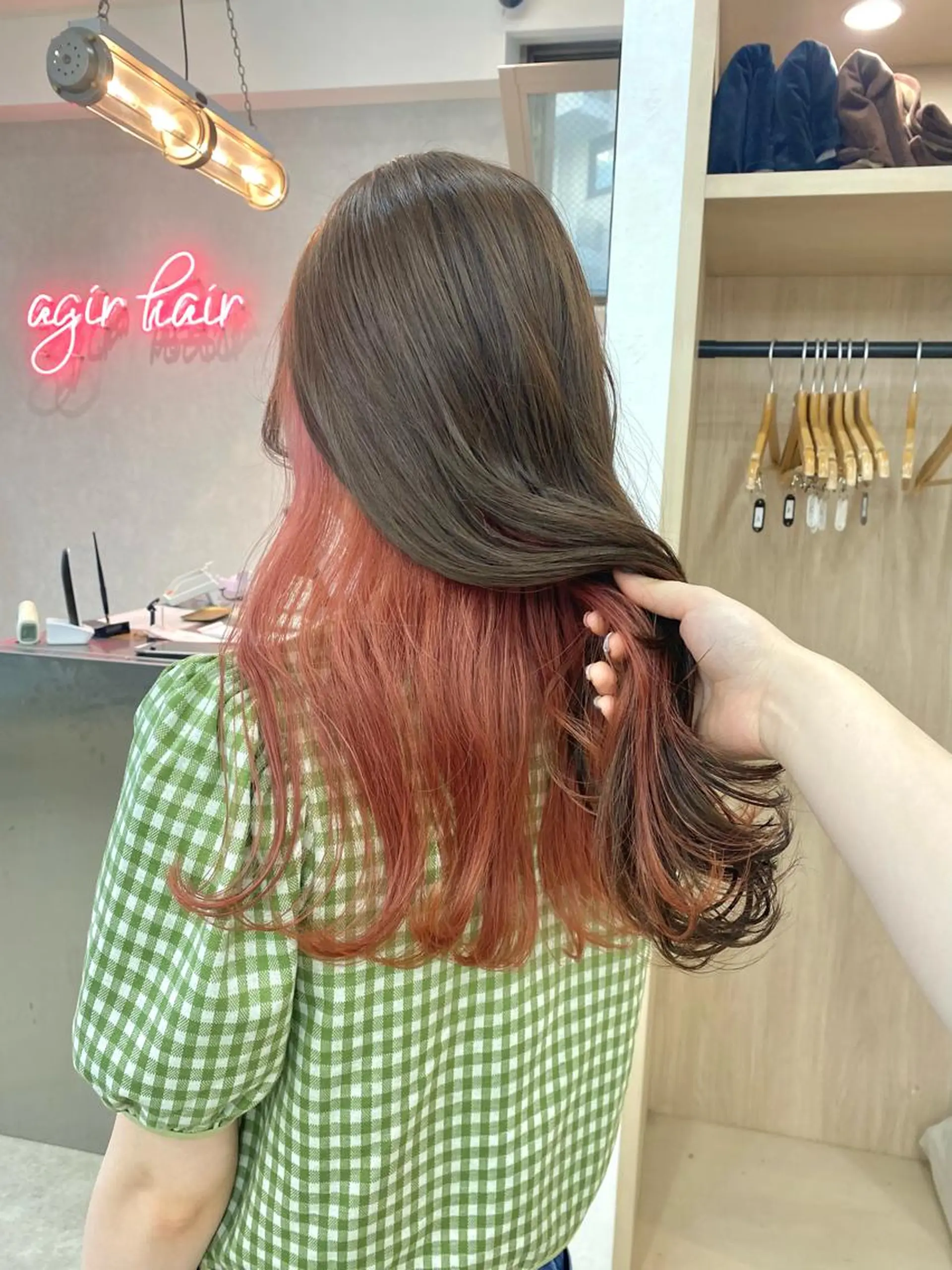 ロング カラー ヘアアレンジ カット ヘアカラー トリートメント ♡韓国風ヘア 🐈♡MIHOのヘアスタイル