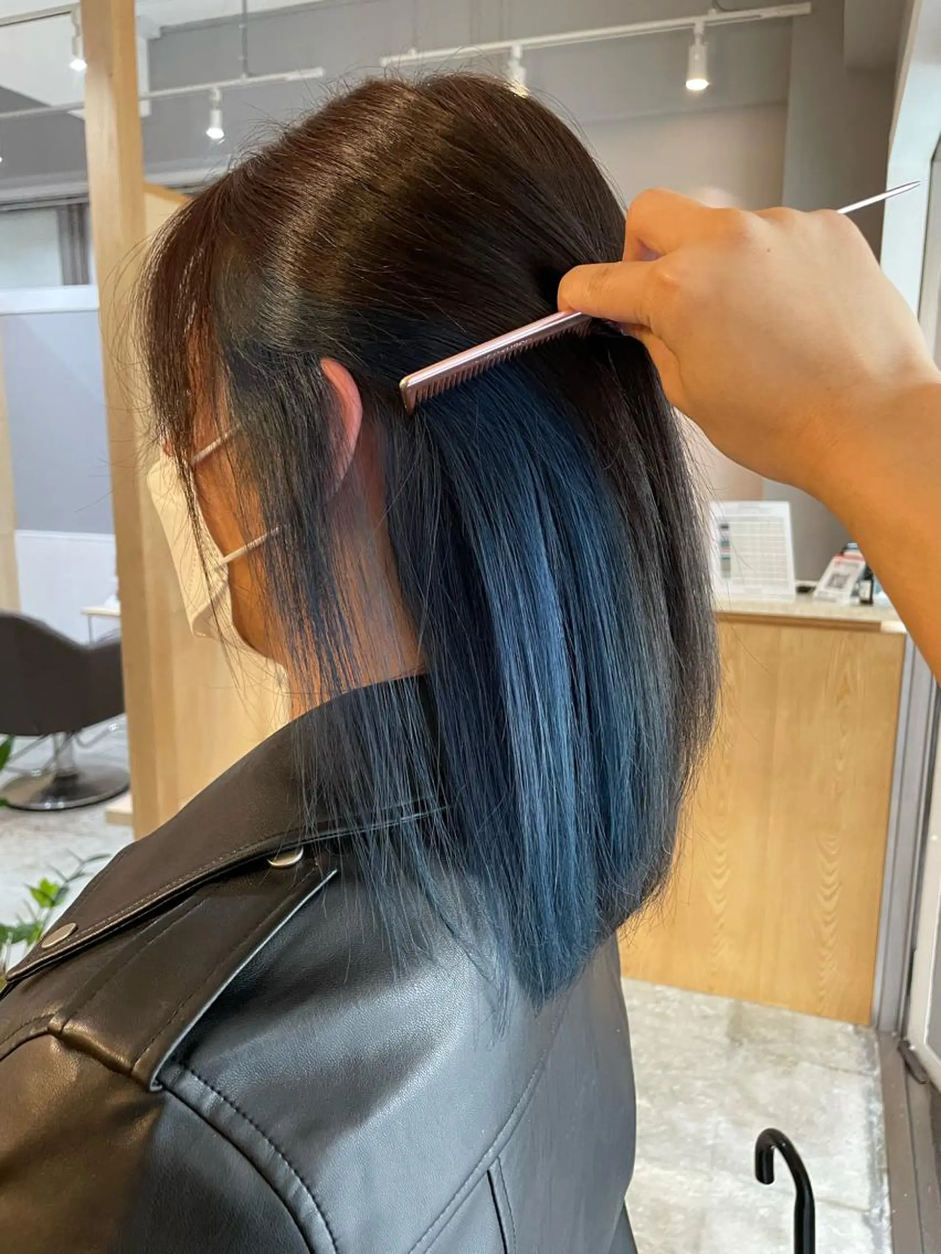セミロング カラー 縮毛矯正 トリートメント miloc那覇 MIKUのヘアスタイル