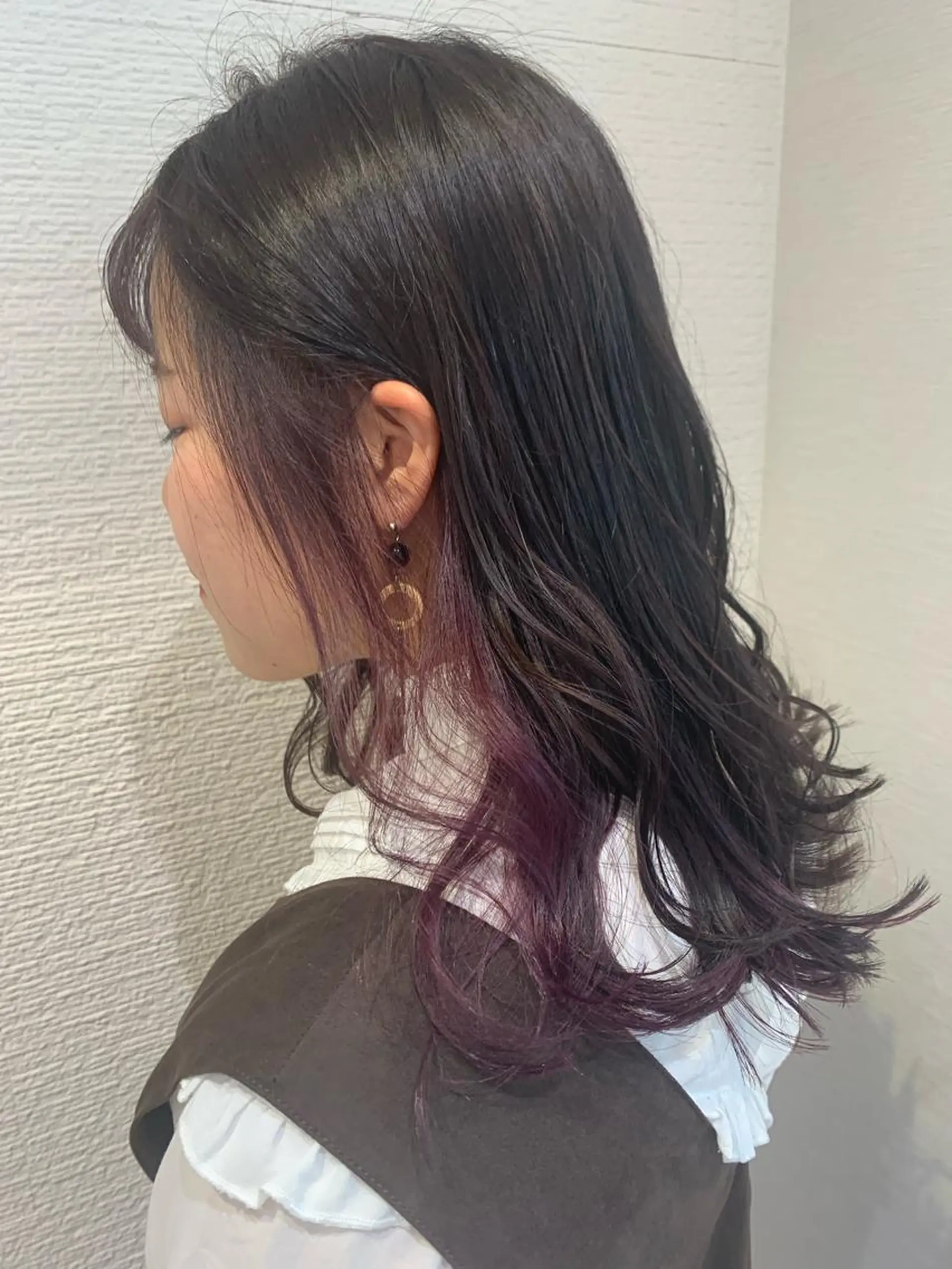 カラー インナーカラー 韓国ヘア/耳ツボジュ エリー♡ayumuのヘアスタイル