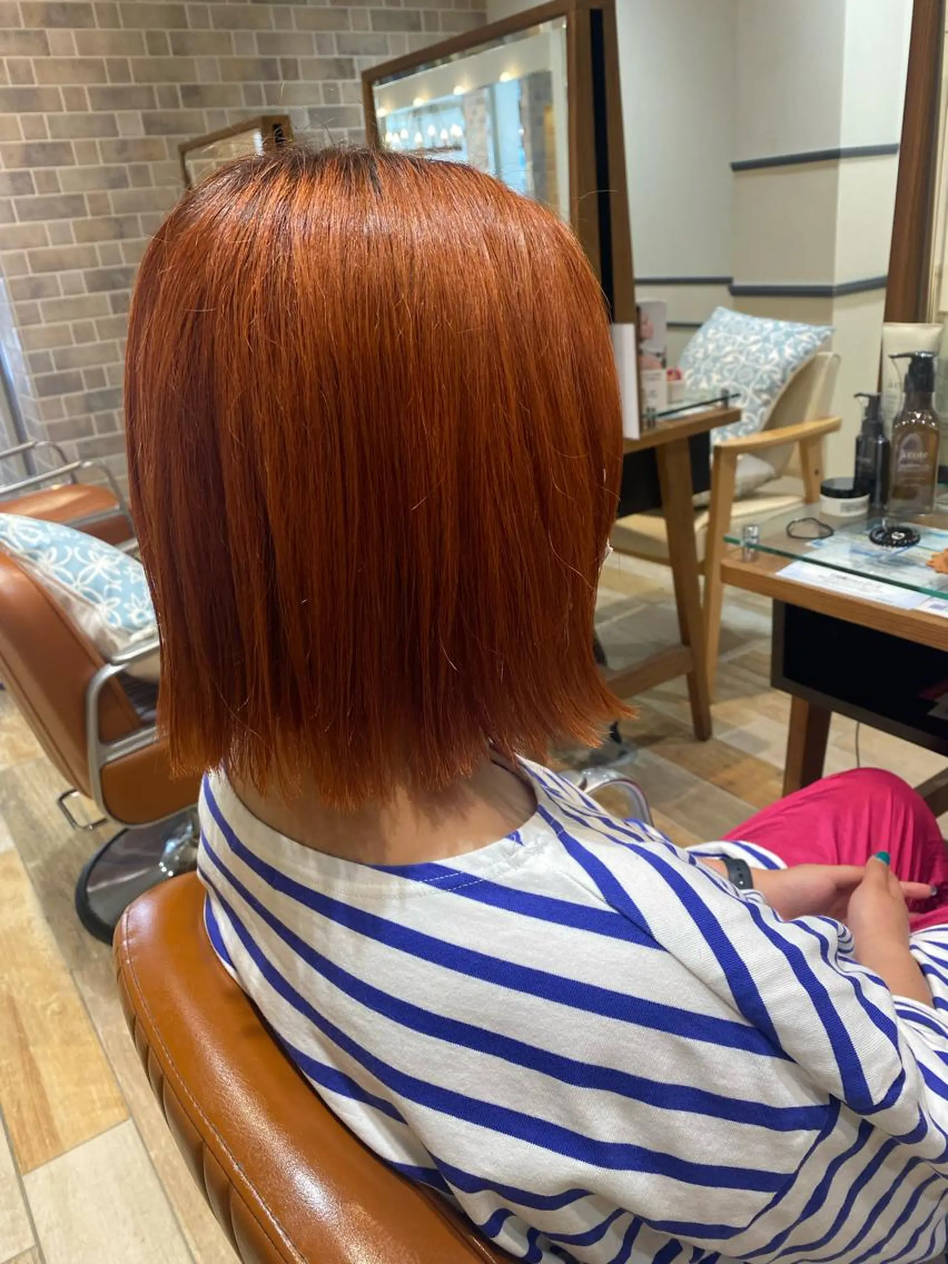 ミディアム カラー ヘアカラー 宮内 真乃のヘアスタイル