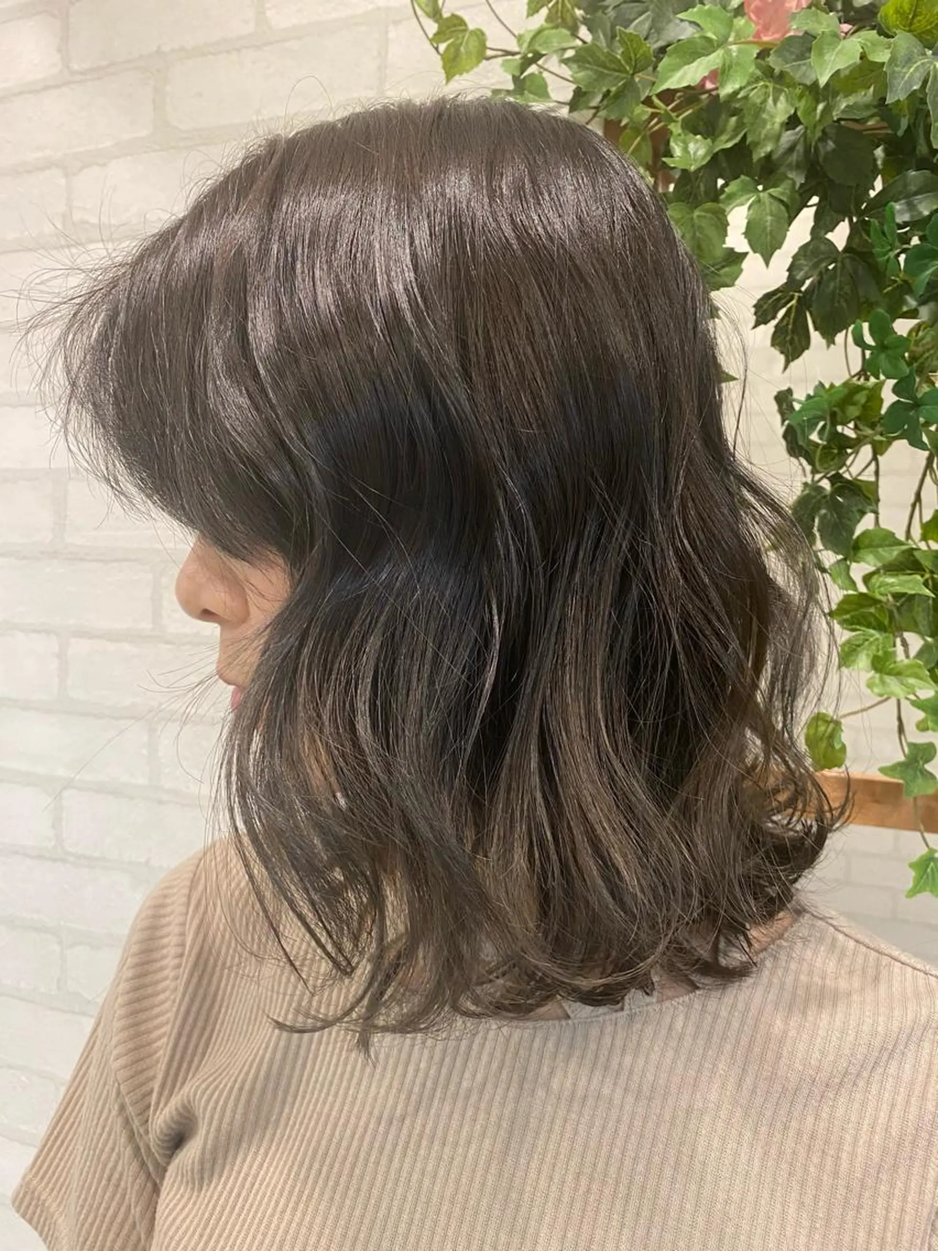 ミディアム カラー ヘアアレンジ オリーブカラー 東武練馬ENVY所属・✨🐣小池 ひな🐣✨のヘアスタイル