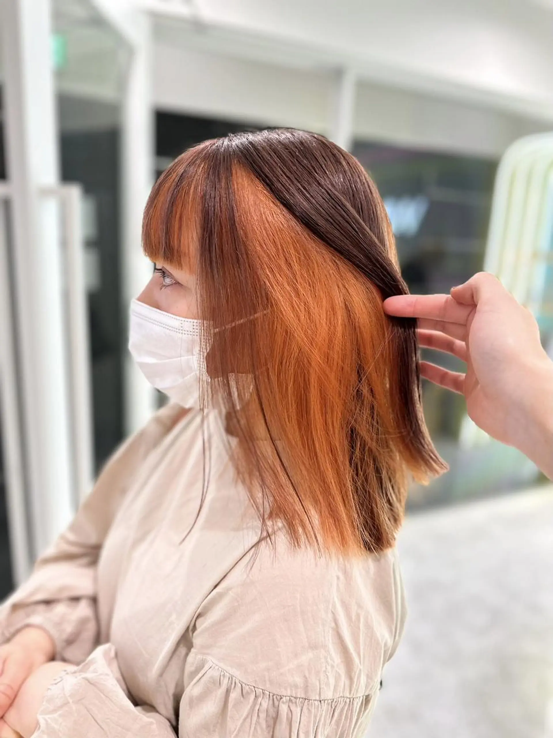 カラー ヘアカラー ハイトーンブロンド 横浜💞ミオのヘアスタイル