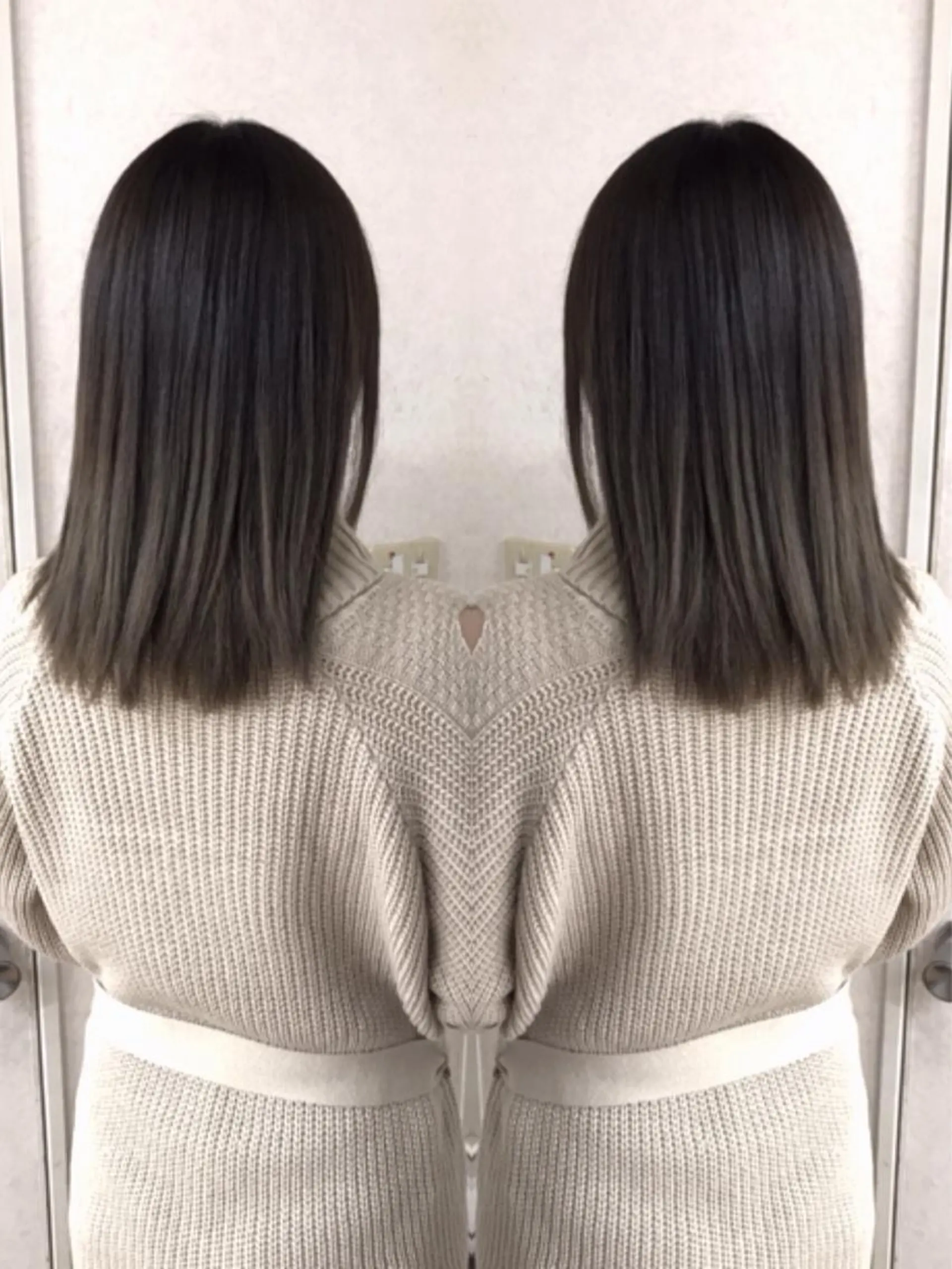 ミディアム カラー ヘアアレンジ グラデーションカラー グレージュ ヘアカラー トリートメント BOB所属・三輪 太一のヘアスタイル