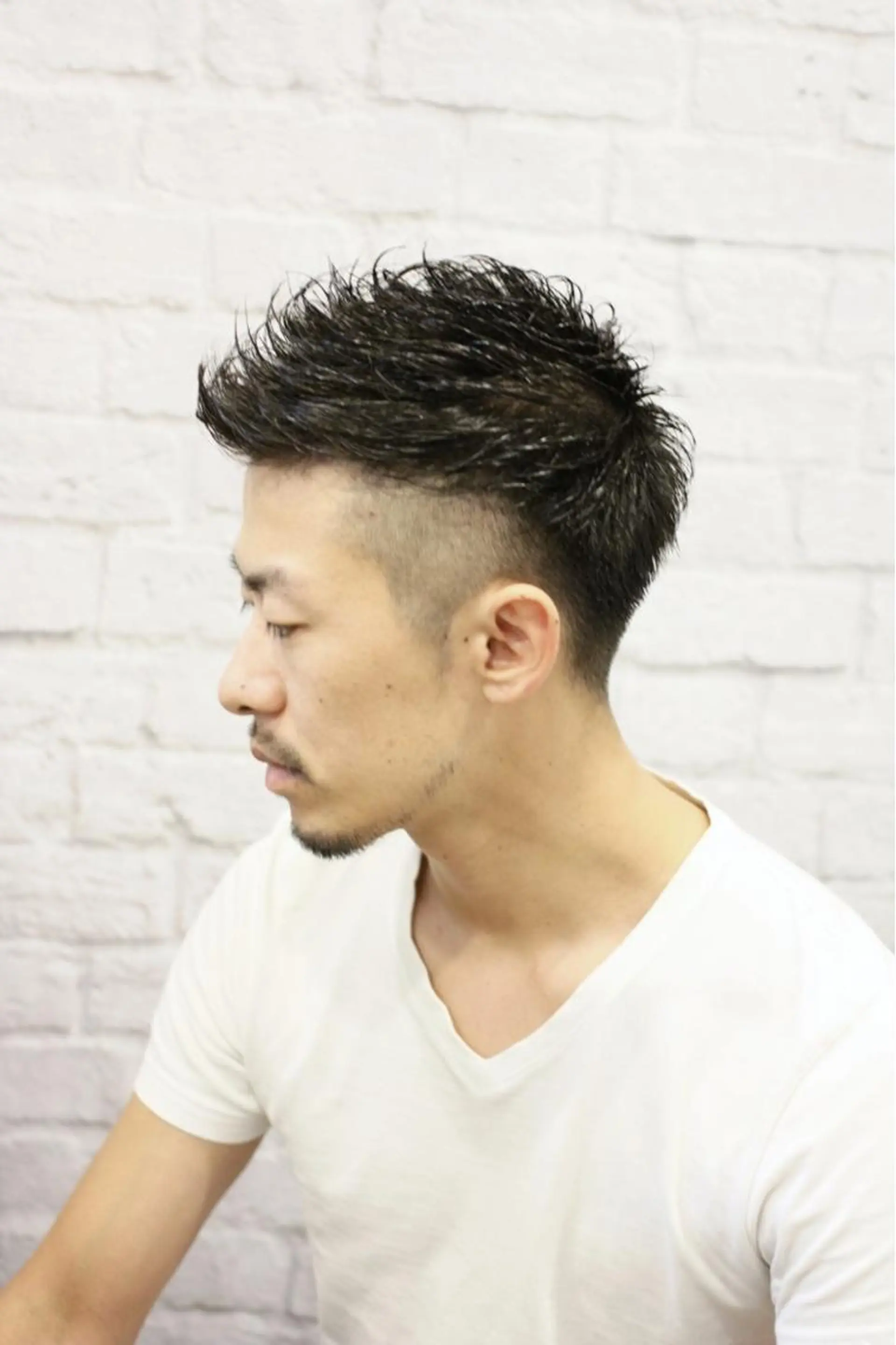 ショート メンズ モヒカン ツーブロック カット パーマ ヘアセット メンズスタイル特化 増田祐二のヘアスタイル
