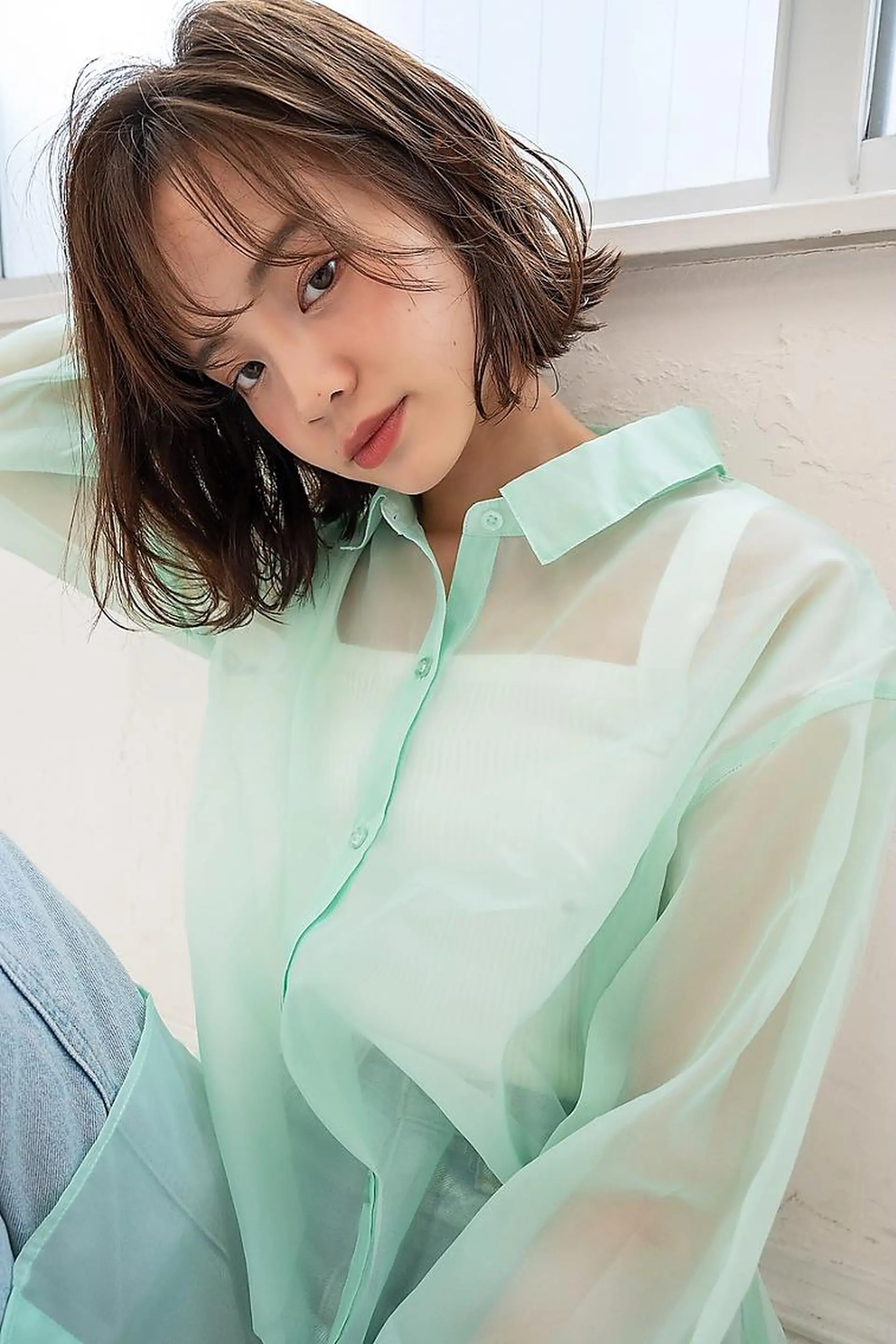 ミディアム ANGELICA 吉川智昭のヘアスタイル