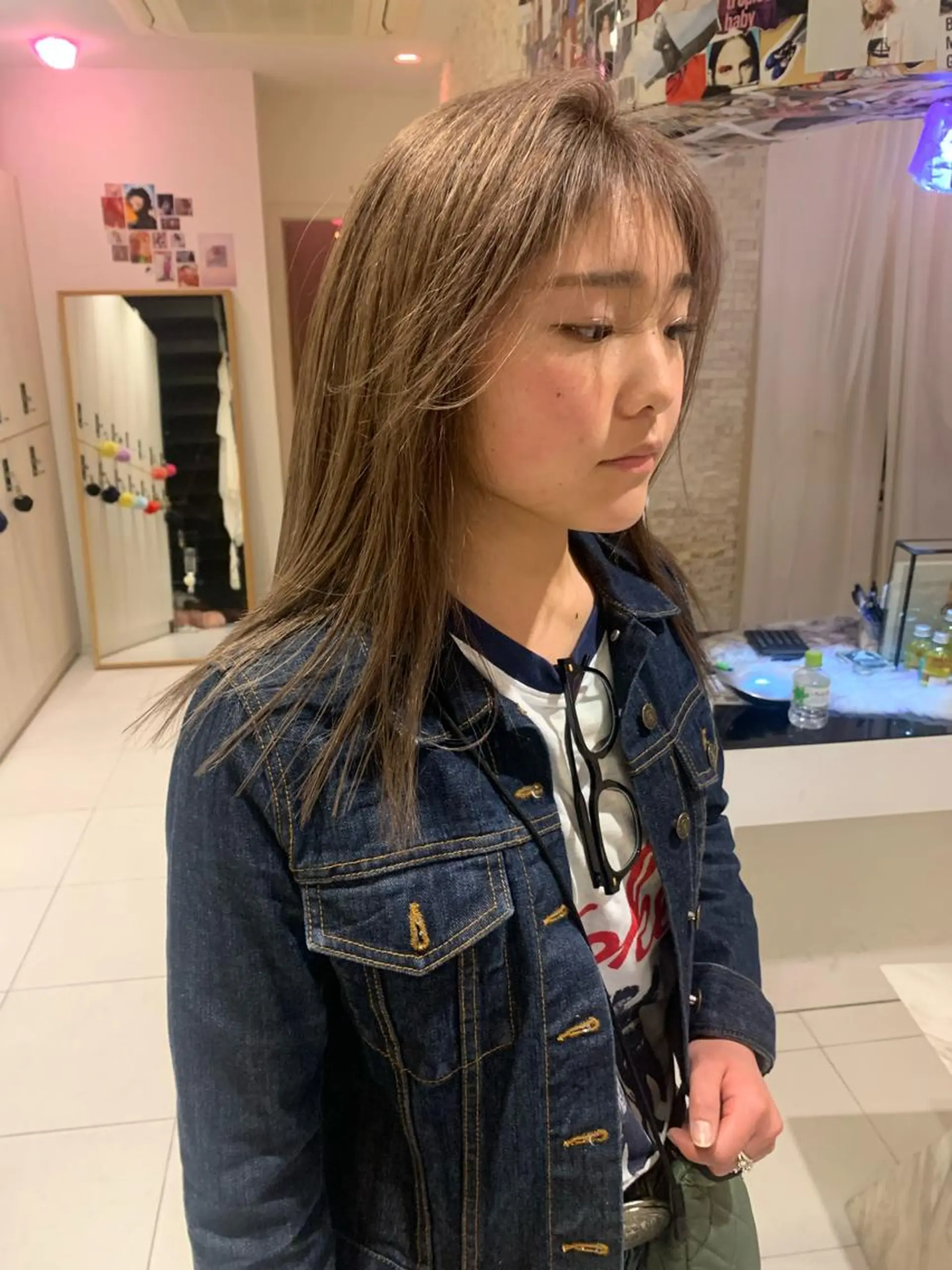 ロング カラー 縮毛矯正 ヘアカラー トリートメント 早川 豪のヘアスタイル