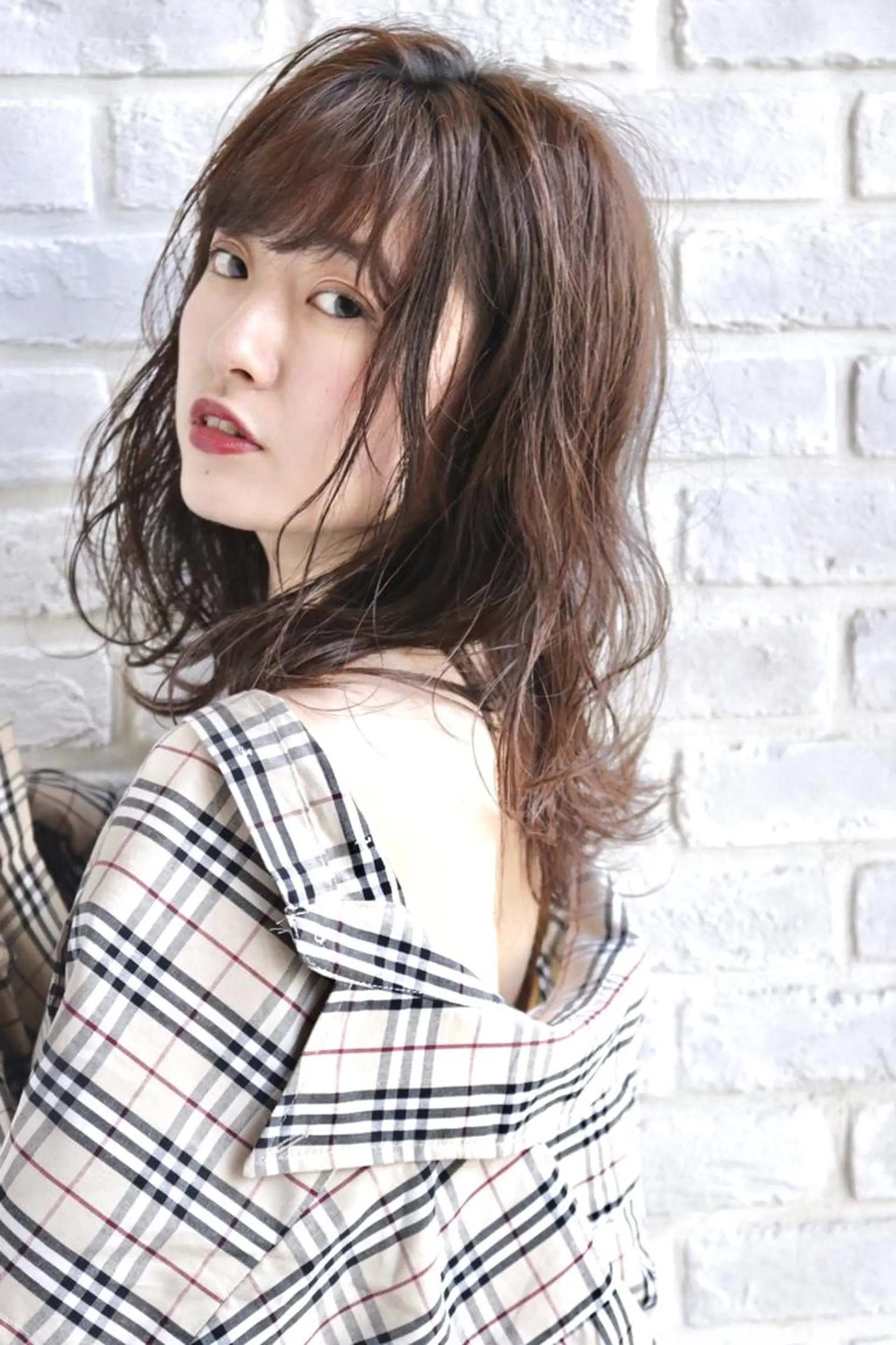 ミディアム ミディアムパーマ ボブ くせ毛 外国人風カラー 似合わせカット 増子 幹樹のヘアスタイル