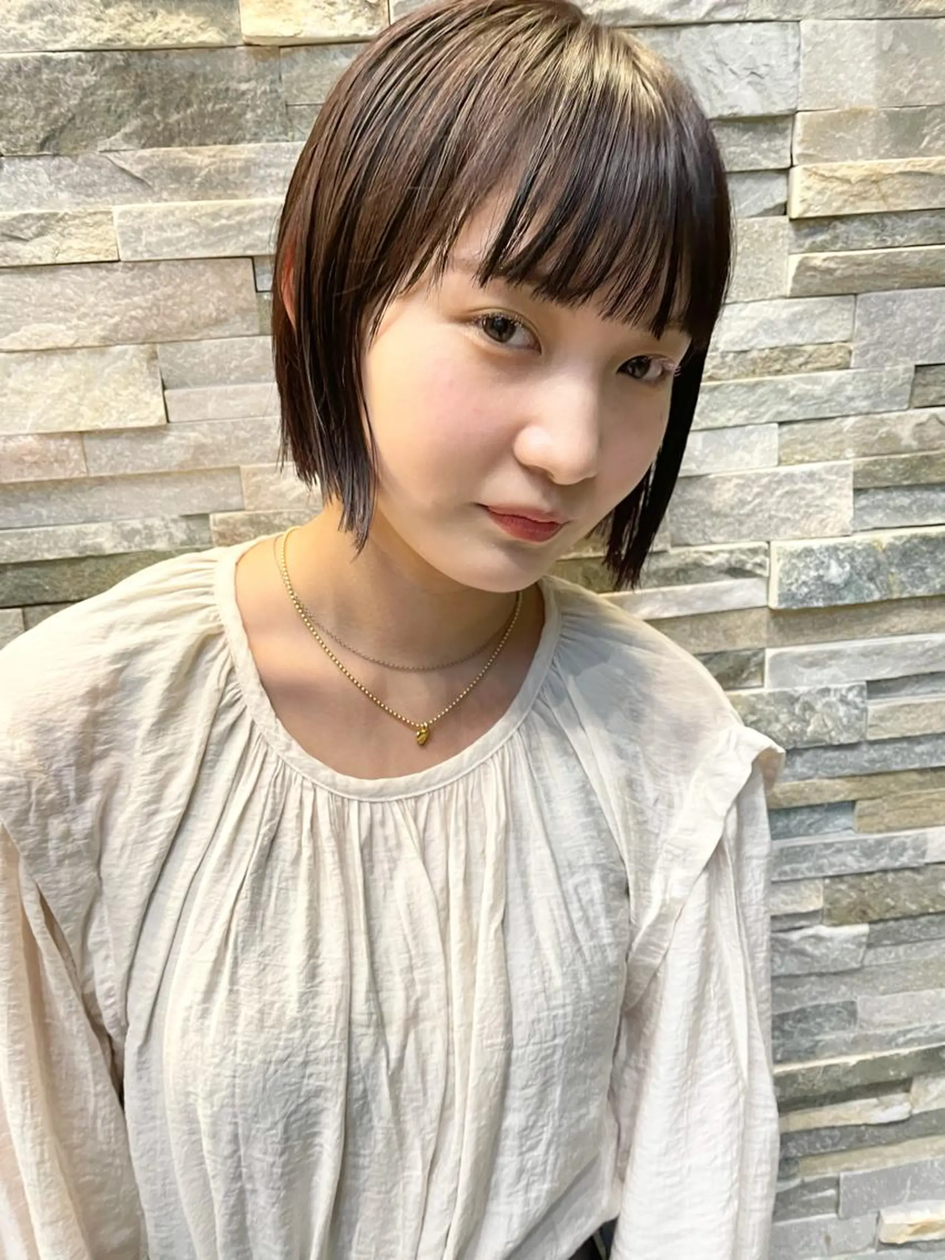 ミディアム カラー パーマ ヘアアレンジ メンズ キッズ ネイル マツエク・マツパ ボブ カット ヘアカラー トリートメント tatsumi/ボブ ウルフ/レイヤーのヘアスタイル