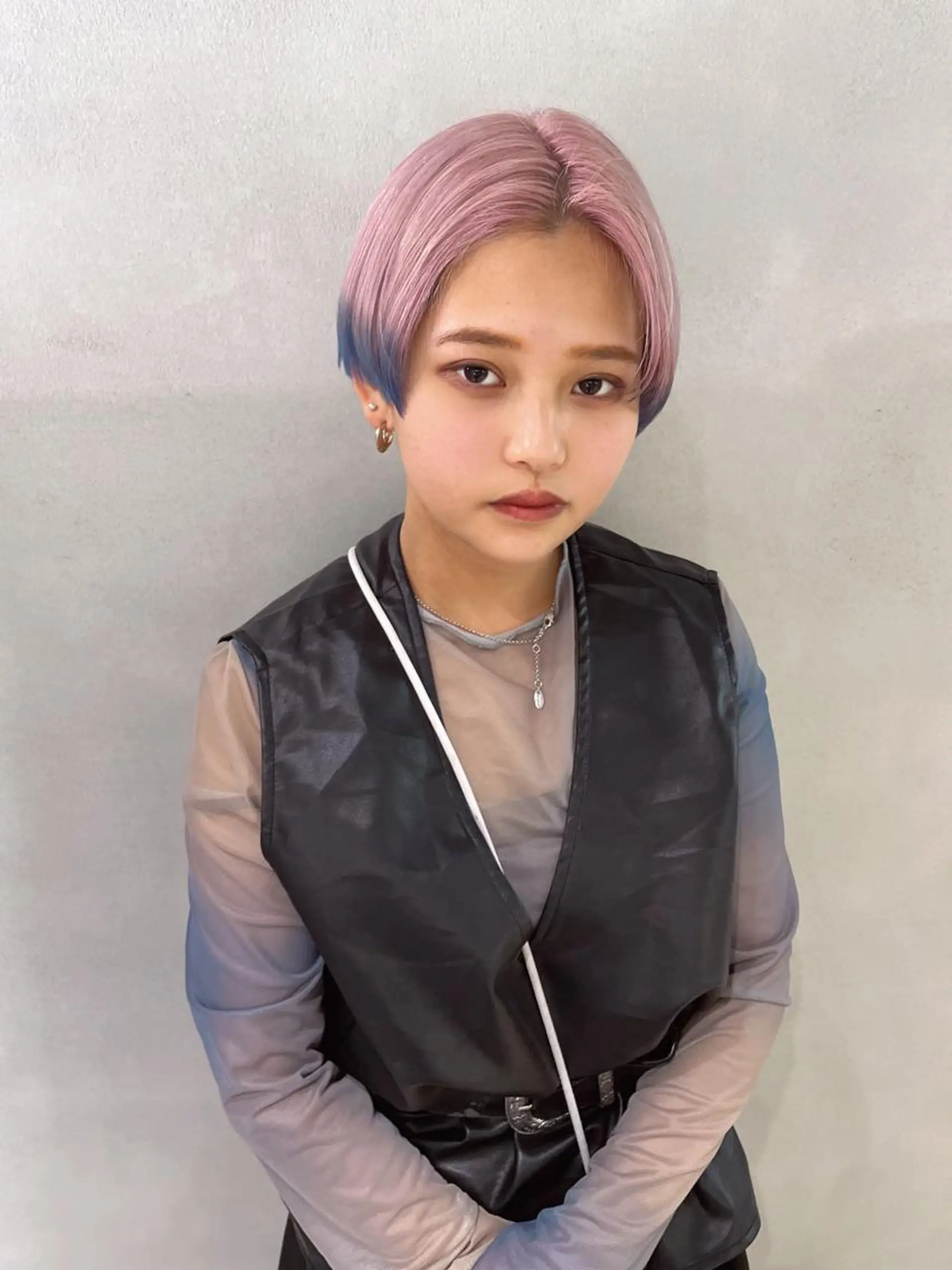 ショート カラー ブリーチ ヘアカラー 心斎橋/ブリーチ minamiのヘアスタイル