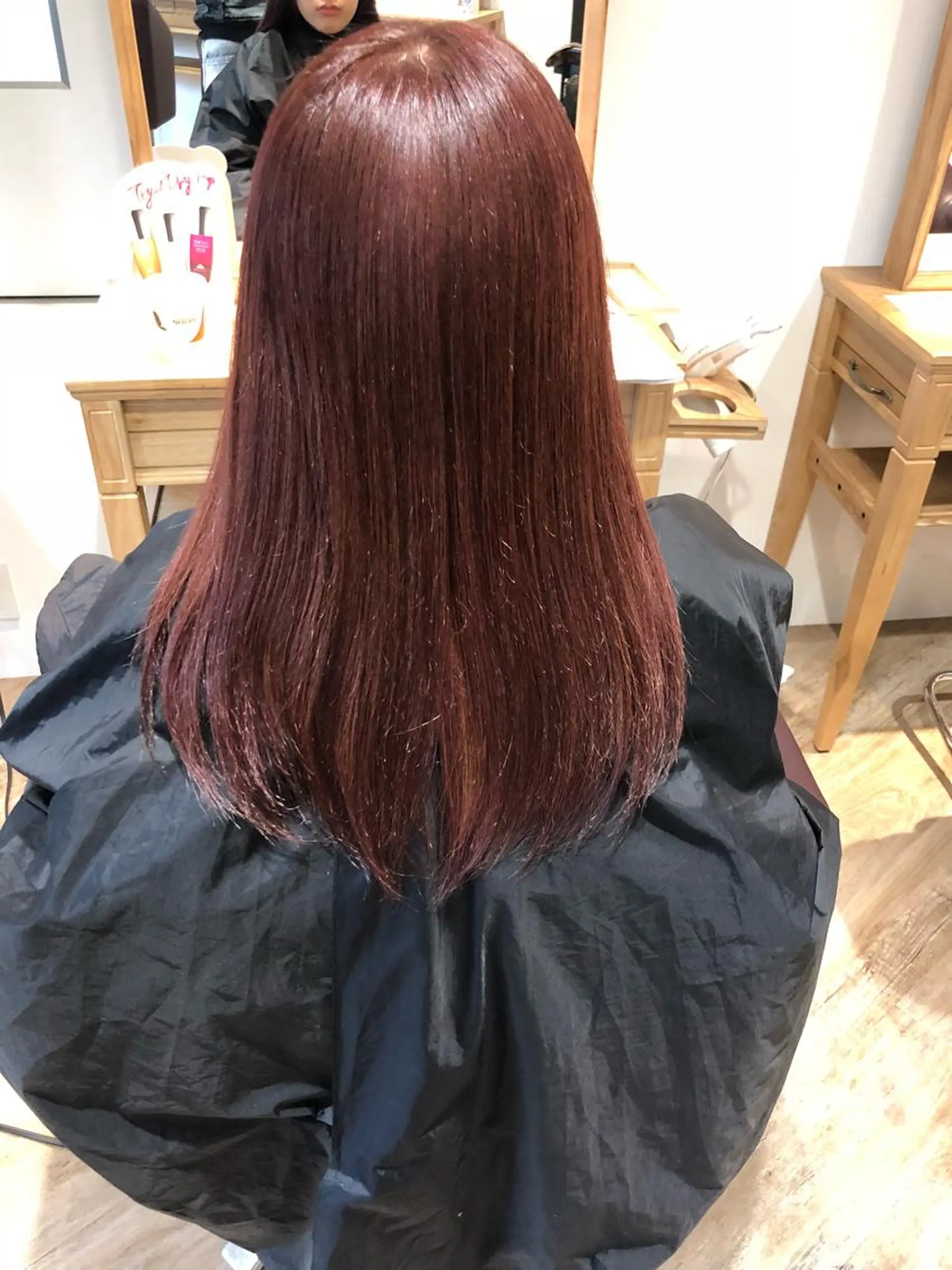 セミロング カラー アッシュ ピンクカラー エフェクトブリーチ エクステhiroのヘアスタイル