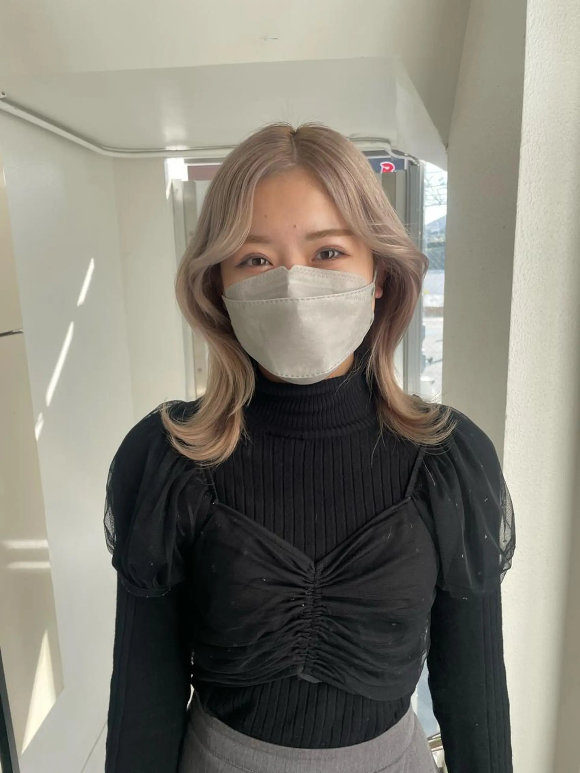 ロング カラー ヘアカラー トリートメント 才下 ゆいのヘアスタイル