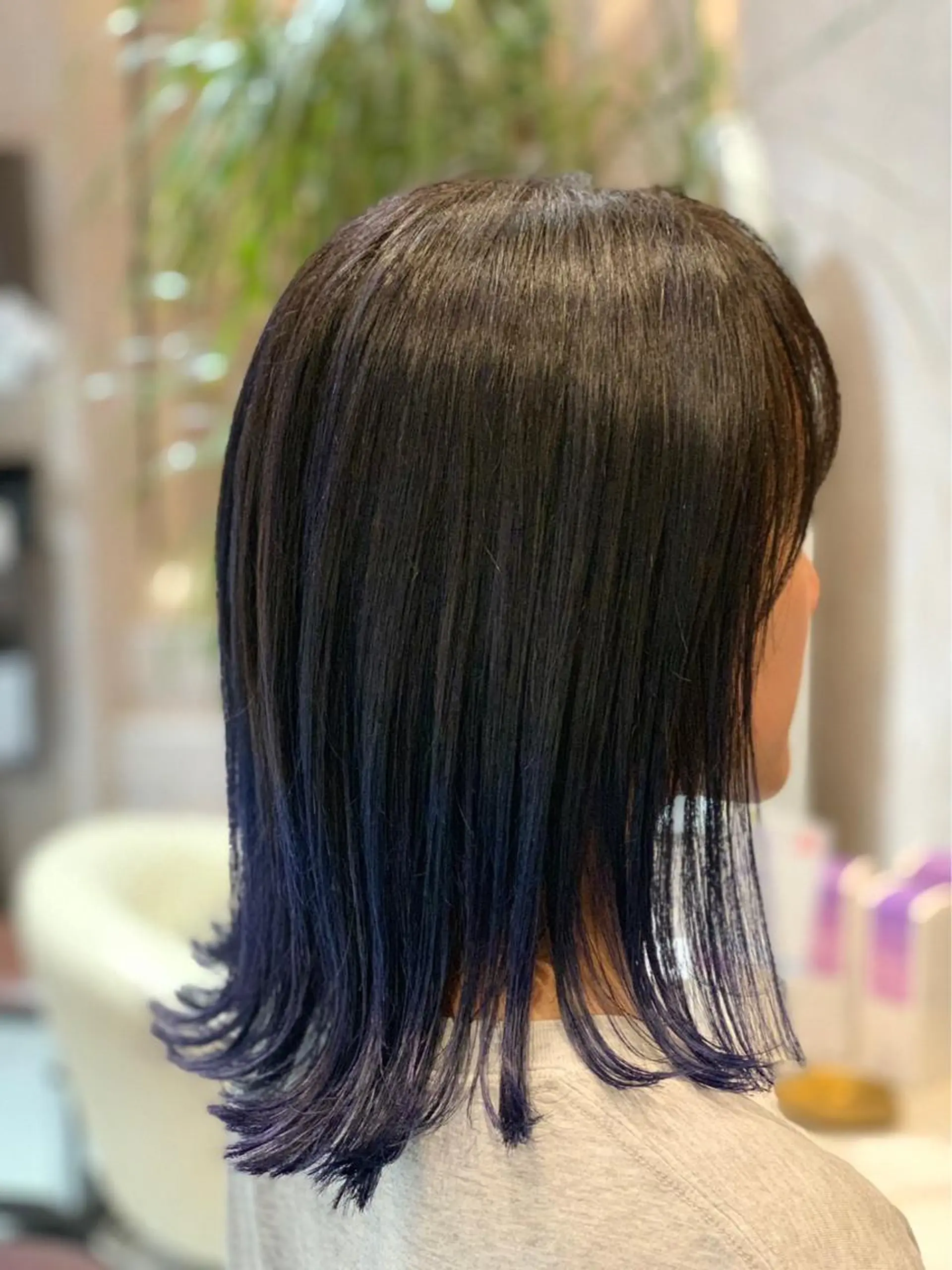ミディアム カラー ブルーカラー ネイビーカラー 💈Blanco💈 カラー&ケア🌈のヘアスタイル