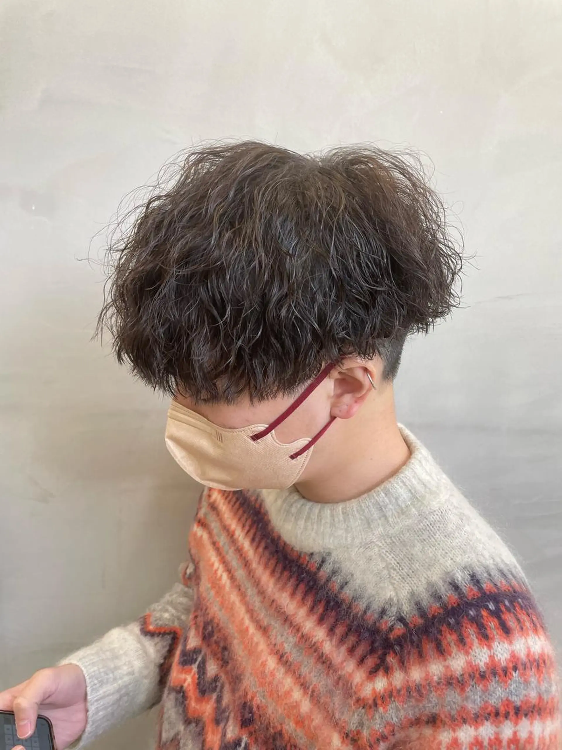 ミディアム パーマ メンズ 🔥縦落ちツイスパ 🔥鈴木健紀のヘアスタイル
