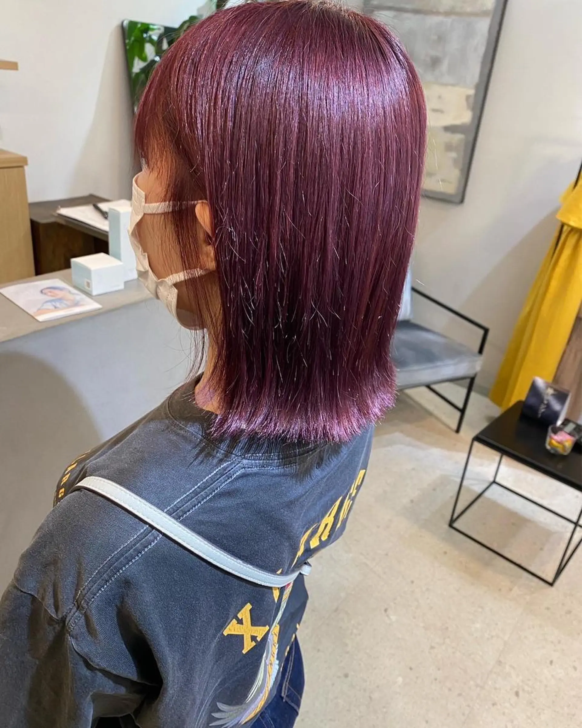 カラー ピンクカラー レッドカラー バイオレットカラー ヘアカラー 阪急/箕面/髪質改善 /千夏のヘアスタイル